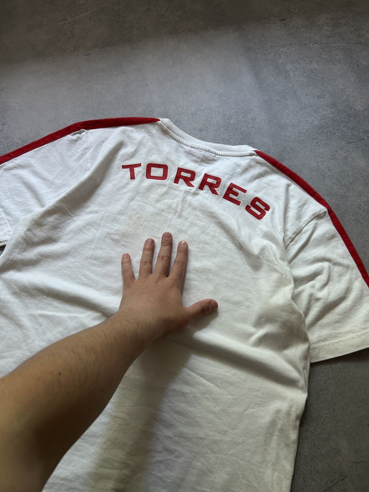 Vintage Vintage Torres Liverpool 90s big logo soccer shirt mens Size US L / EU 52-54 / 3 - 3 Thumbnail