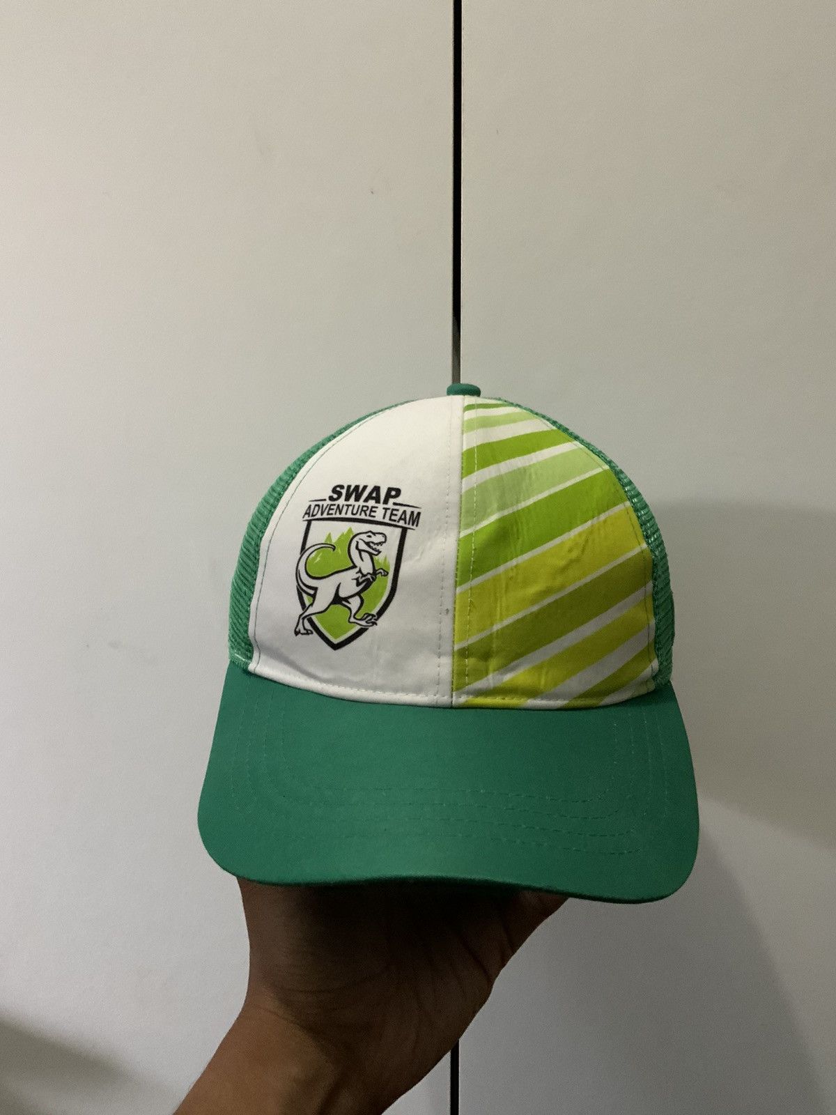 Japanese Brand Swap Adventure Team Green Bogo Gear Trucker Hat Size ONE SIZE - 5 Thumbnail