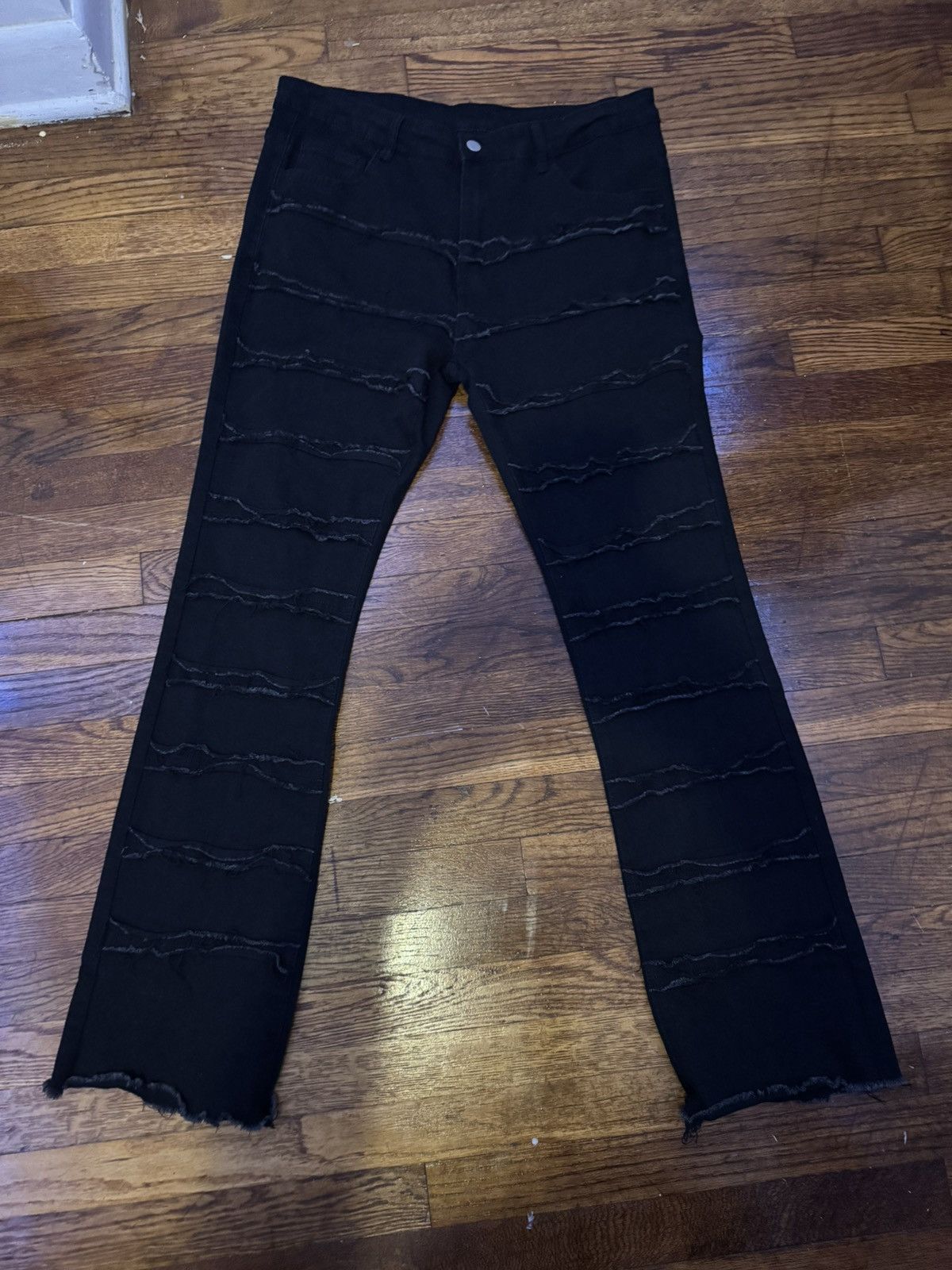 Other Black Stacked Jeans Size US 36 / EU 52 - 1 Thumbnail