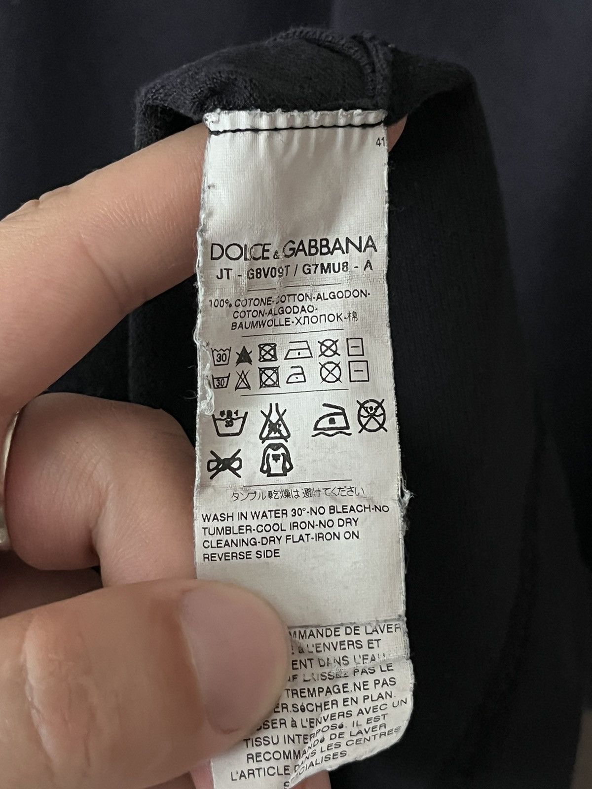Dolce & Gabbana D&G Dolce & Gabbana metal logo luxury polo Longsleeve SZ 50 Size US M / EU 48-50 / 2 - 8 Thumbnail