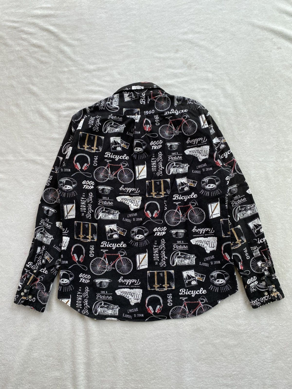 Japanese Brand Ciao Indenture Pattern Shirt Size US L / EU 52-54 / 3 - 3 Thumbnail