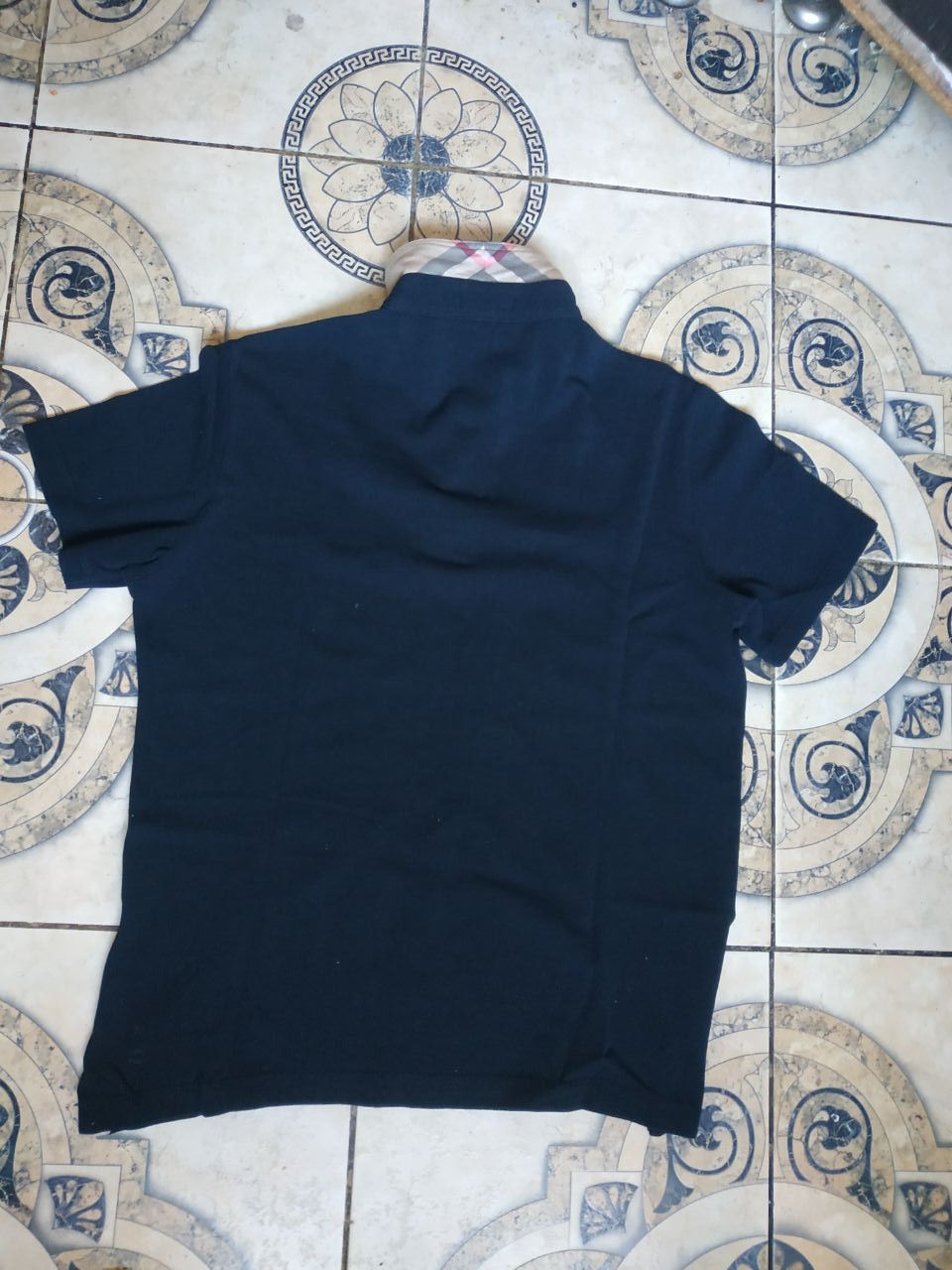 Burberry Burberry Brit Men’s Navy Blue Polo Shirt Nova Check Size US M / EU 48-50 / 2 - 2 Thumbnail