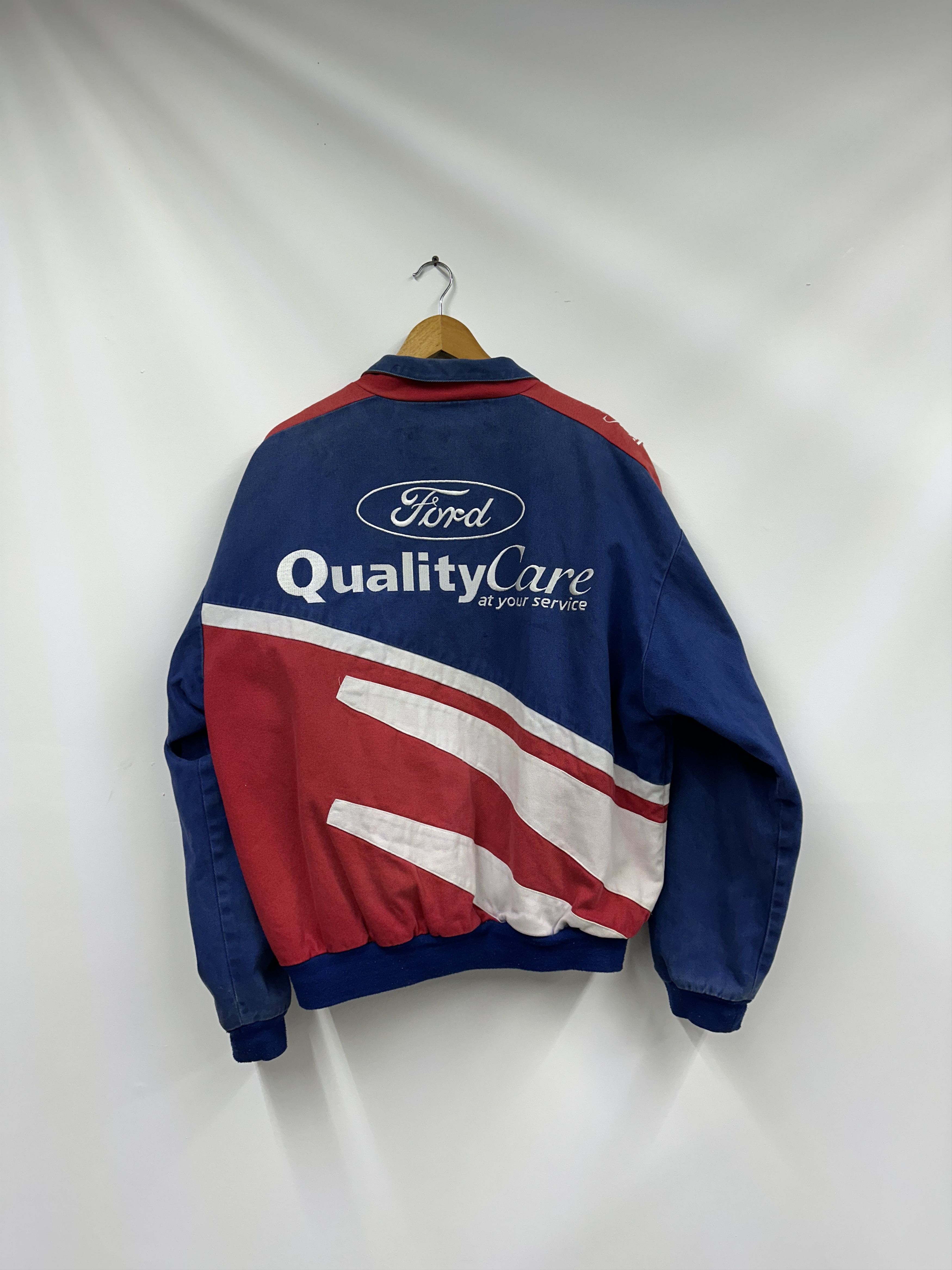 Other Vintage NASCAR Quality Care Racing Jacket Ford Y2K Large Size US L / EU 52-54 / 3 - 7 Thumbnail