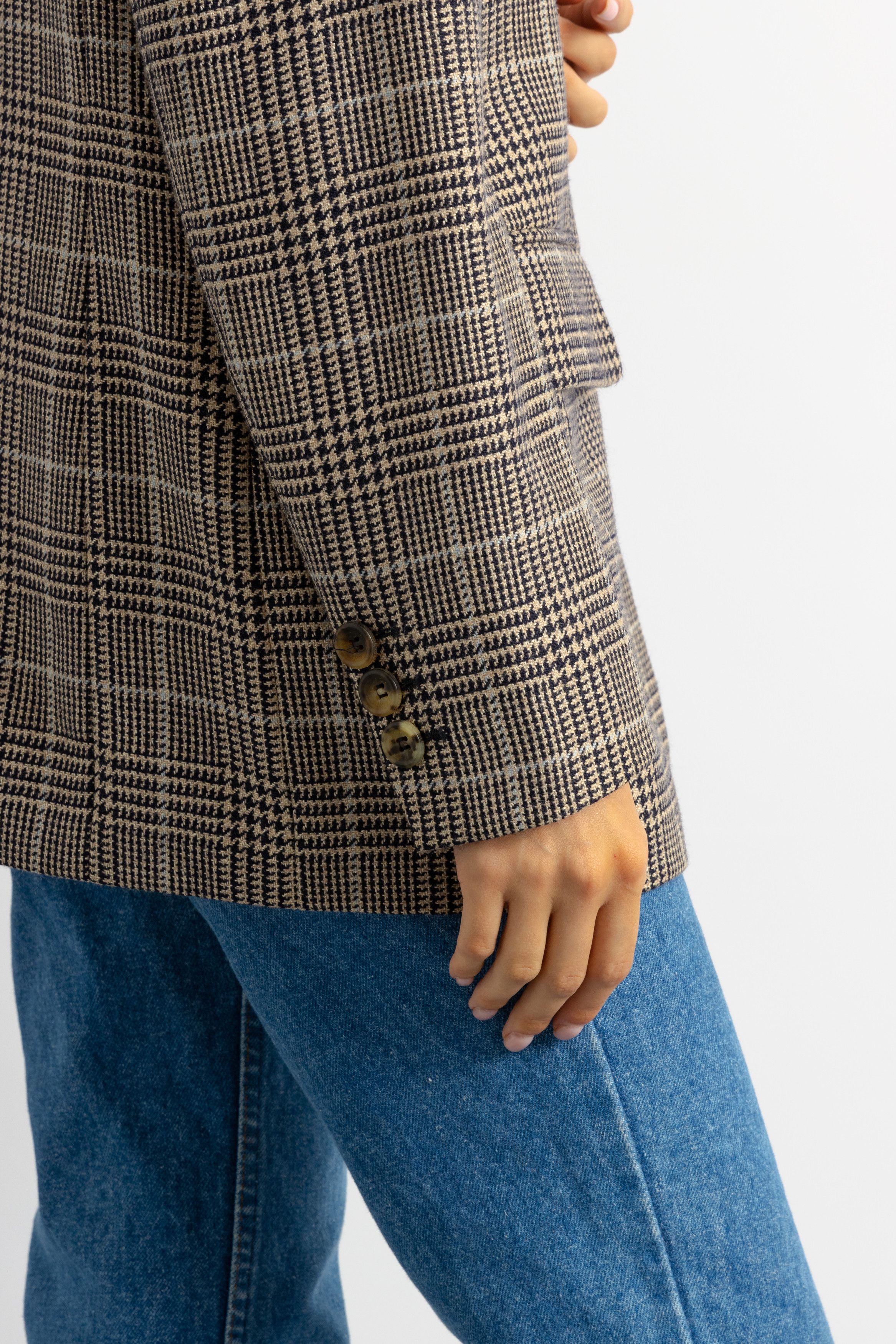 Escada ESCADA Sport Checked Wool Schurwool Blazer 7587 Size S / US 4 / IT 40 - 6 Thumbnail