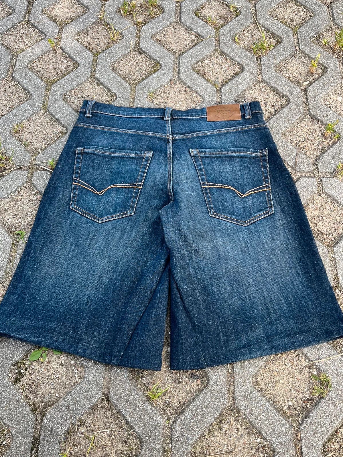 Handmade Vintage Custom Reworked Upcycled Denim Baggy Shorts Size US 32 / EU 48 - 4 Thumbnail