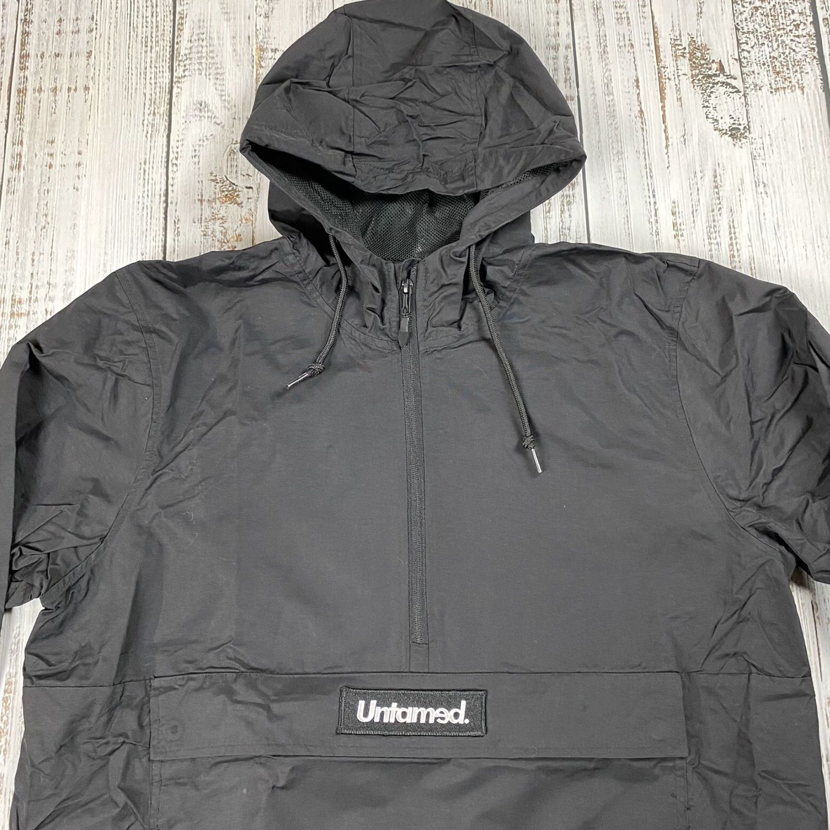 Vintage UNTAMED ADAM POLISHES WATERPROOF ANORAK JACKET BLACK L MEN'S Size US L / EU 52-54 / 3 - 3 Thumbnail