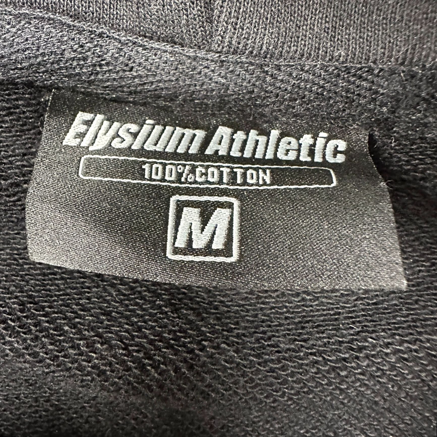 Vintage VINTAGE Elysium Athletic Hoodie Mens M Black Sun Tzu Art Of War Quote Bodybuilding 90s Lined CrossFit Pullover Crew Neck Cotton Fleece Pattern: Solid Size US M / EU 48-50 / 2 - 4 Thumbnail