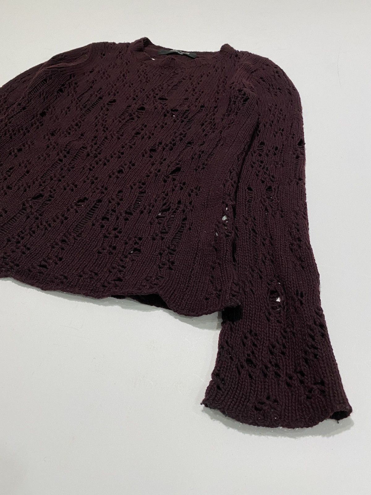 Comme des Garcons Junya Watanabe 02’ grunge distress knit Size US M / EU 48-50 / 2 - 7 Thumbnail