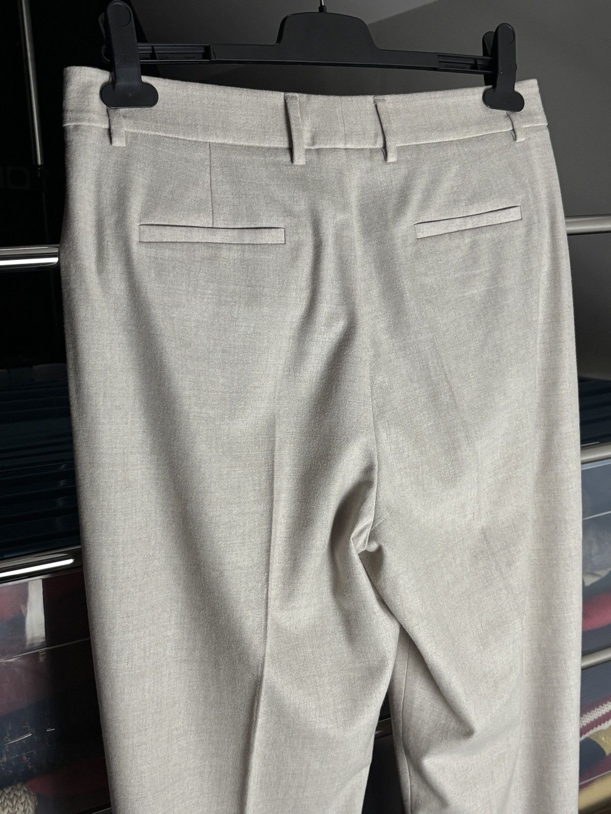 Fabiana Filippi Fabiana Filippi Virgin Wool Cashemre Beige Luxury Pants Size 30" / US 8 / IT 44 - 6 Thumbnail