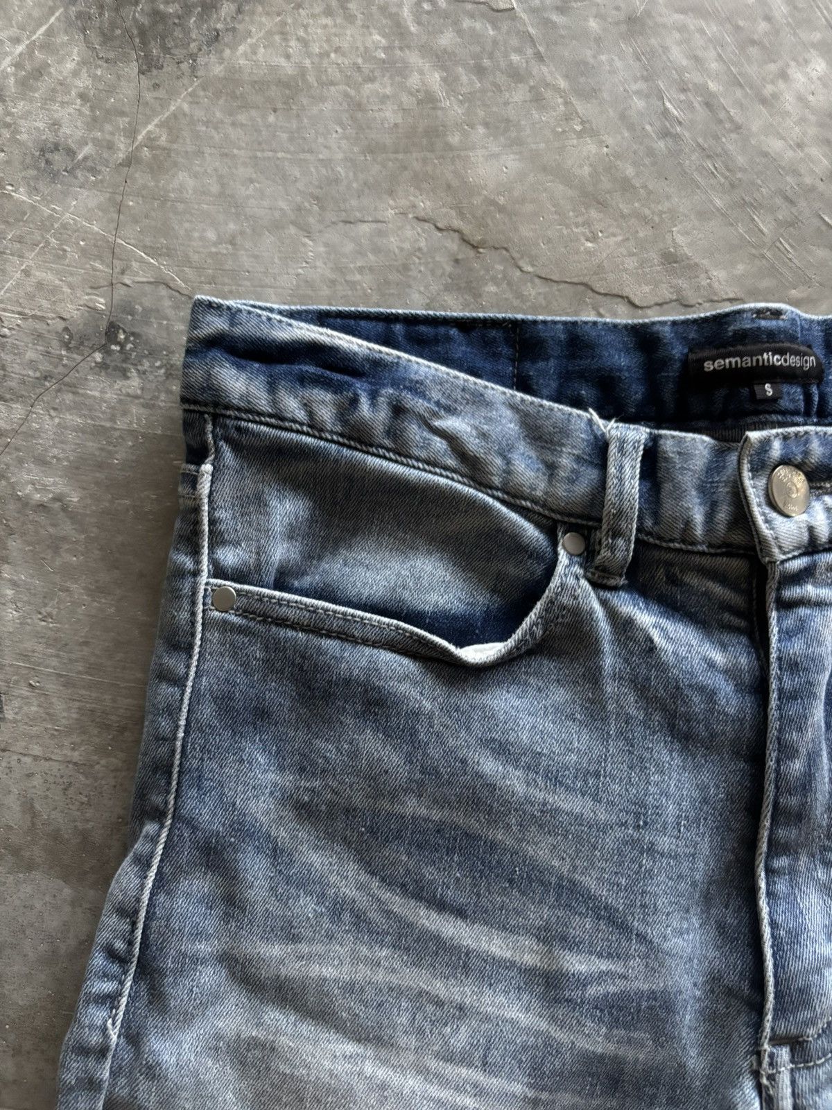 semanticdesign SEMANTIC DESIGN slim skinny hedi slimane style distressed Size US 29 - 9 Thumbnail