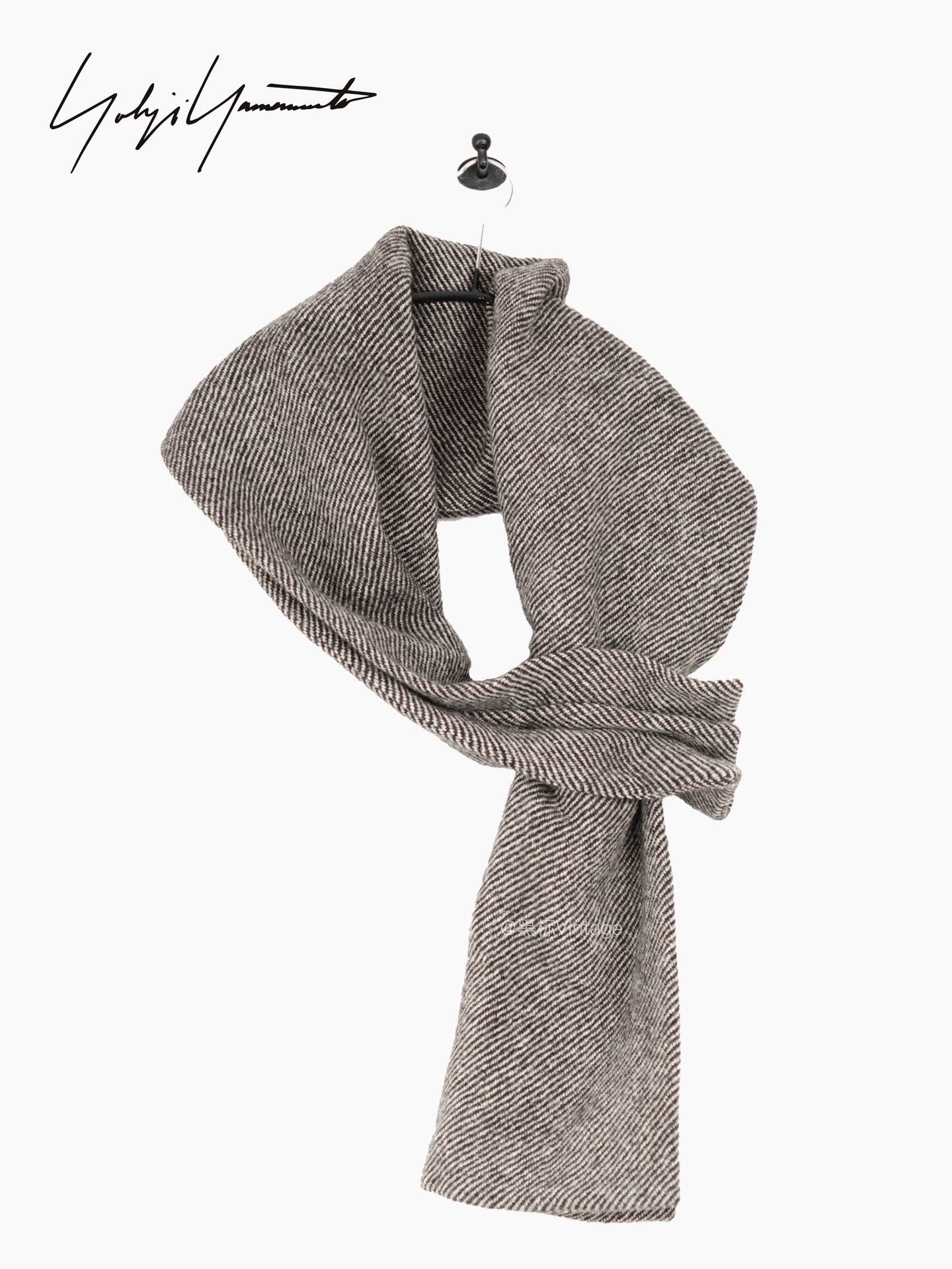 Yohji Yamamoto Yohji Noir 05AW Vintage Houndstooth Stole Scarf 9/10 Size ONE SIZE - 1 Thumbnail