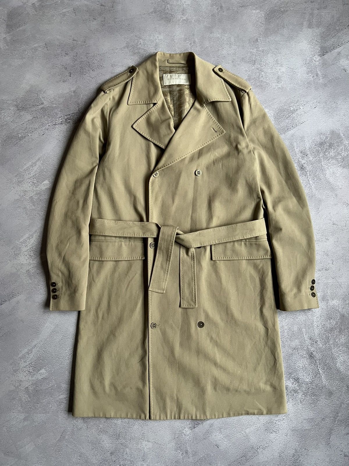 Burberry Vintage Rare Burberry Trench Coat Jacket Men’s Size:52 Size US L / EU 52-54 / 3 - 1 Thumbnail