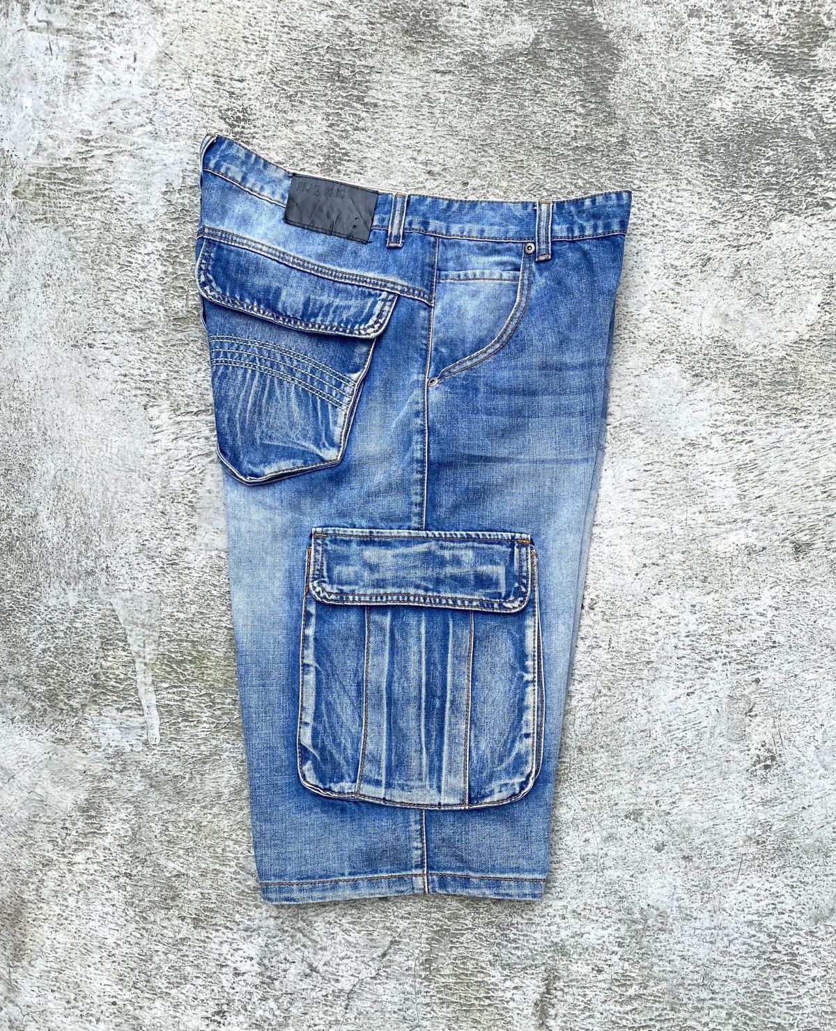 Other Cargo Denim Washed Blue Jorts Play Bigg Size US 36 / EU 52 - 3 Thumbnail