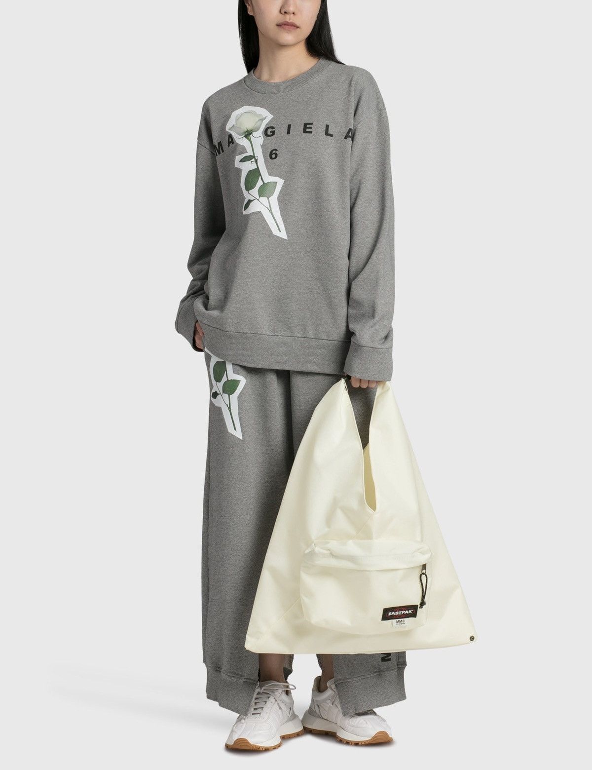 MM6 MM6 MAISON MARGIELA Sweatshirt With Rose Print M Size M / US 6-8 / IT 42-44 - 5 Thumbnail