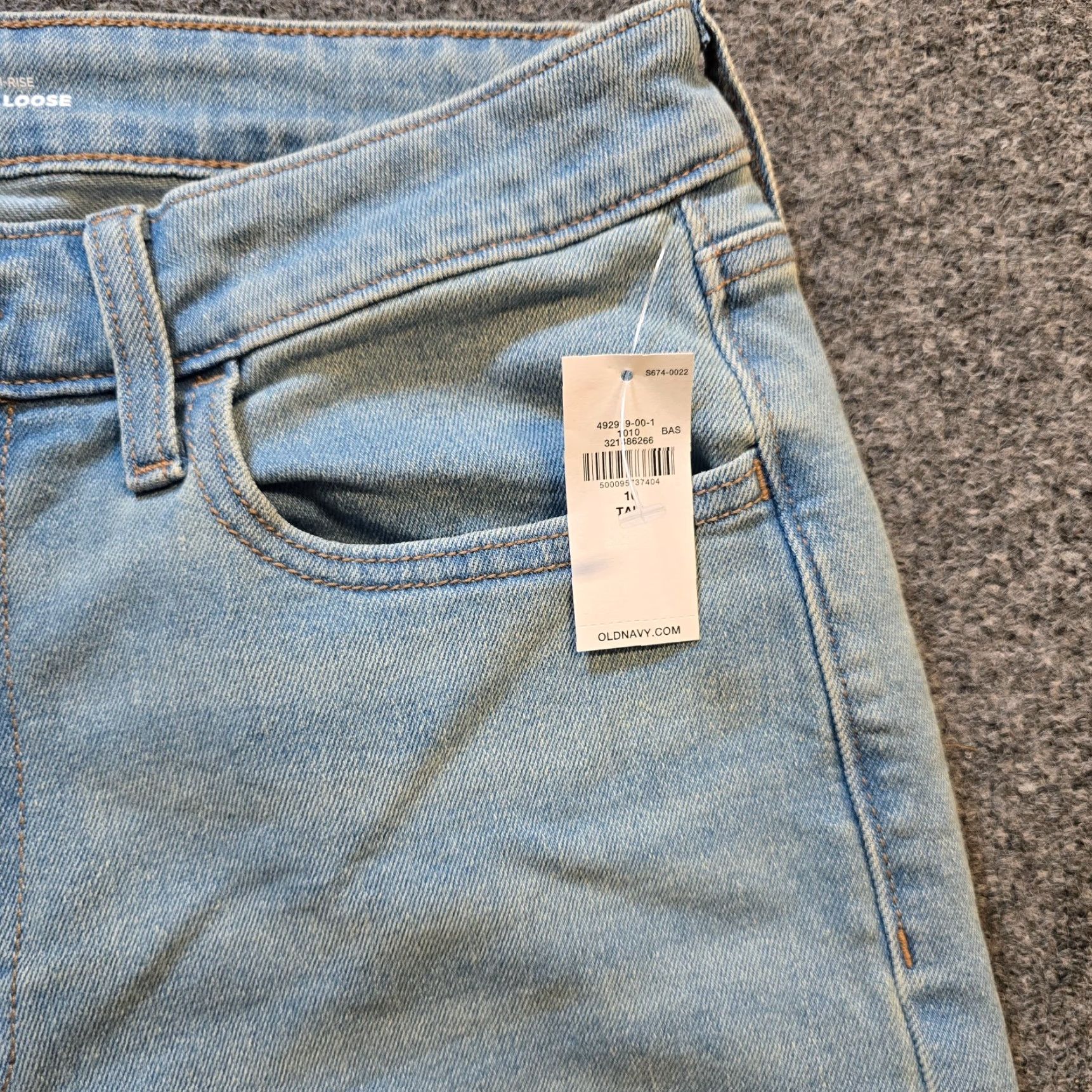 Old Navy Old Navy Jeans Womens 10 Tall Blue Wow Loose High Rise Straight Baggy Capsule 90s Womens Jeans Straight Baggy Blue Tall 33in Inseam Size 32" / US 10 / IT 46 - 3 Thumbnail