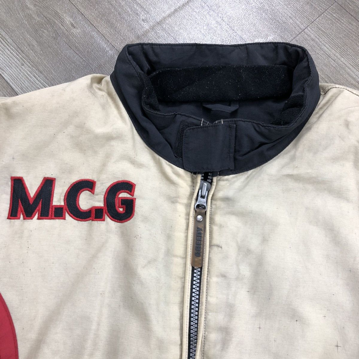 Vintage Vintage GREEDY 51 M.C.G Racing Motorcycle Bikers Jacket Size US L / EU 52-54 / 3 - 19 Thumbnail