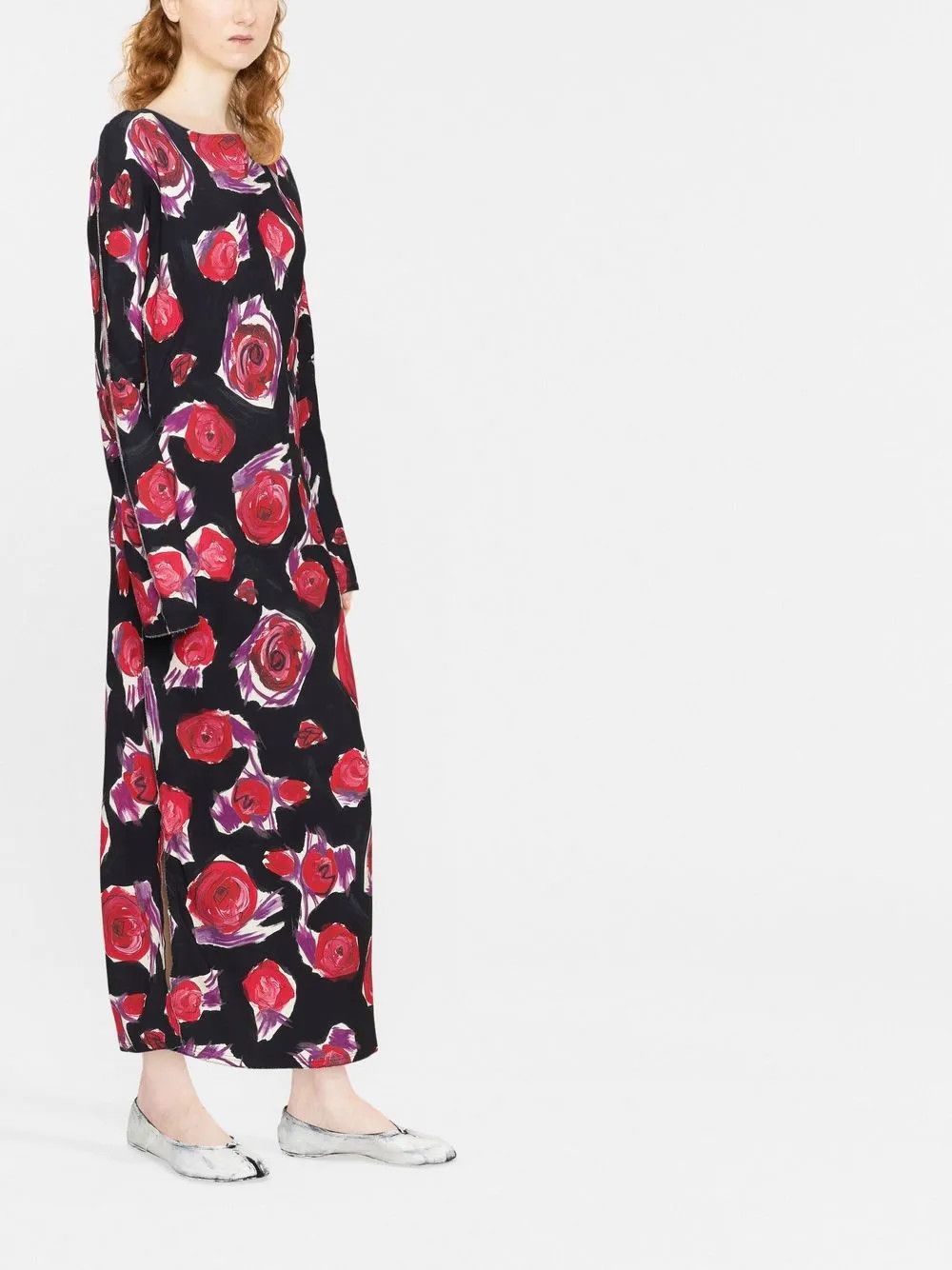 Marni o1y1025 Midi Dress in Multicolor Size M / US 6-8 / IT 42-44 - 2 Thumbnail