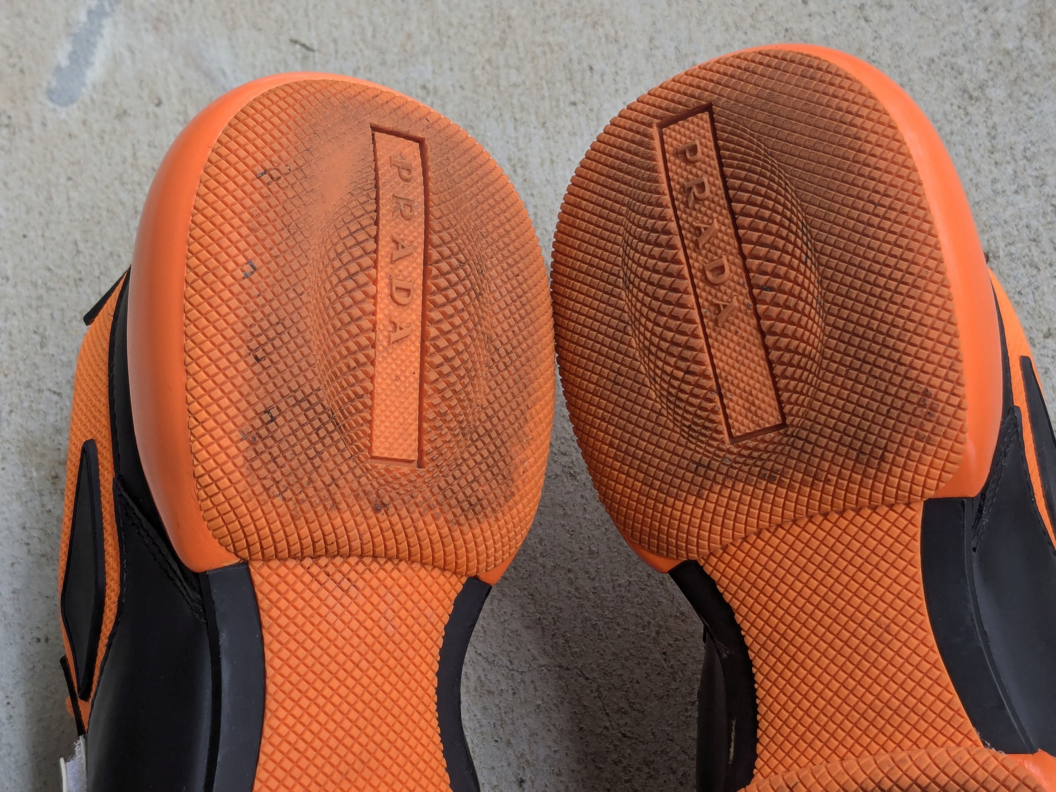 Prada Prada Cloudbust Sneakers Orange Black 7 Leather Size US 7 / EU 40 - 16 Thumbnail