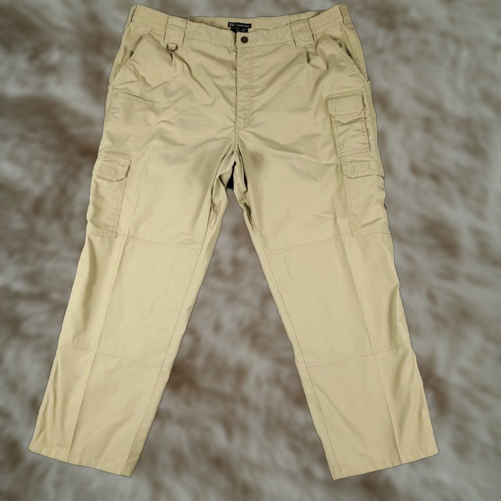 Vintage 5.11 Tactical Pants Size 42x29 Beige Cargo Outdoors Trousers Series Mens Size US 42 / EU 58 - 1 Thumbnail