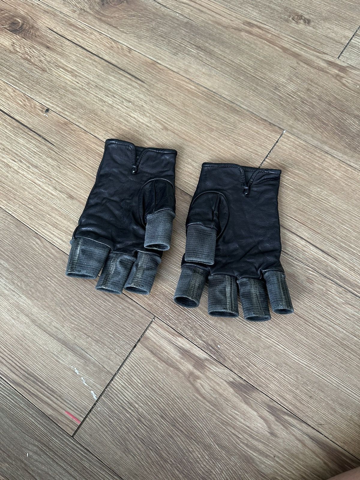 Carol Christian Poell Carol Christian Poell Seam Fingerless Gloves AM/2457 Size 46 - 6 Thumbnail