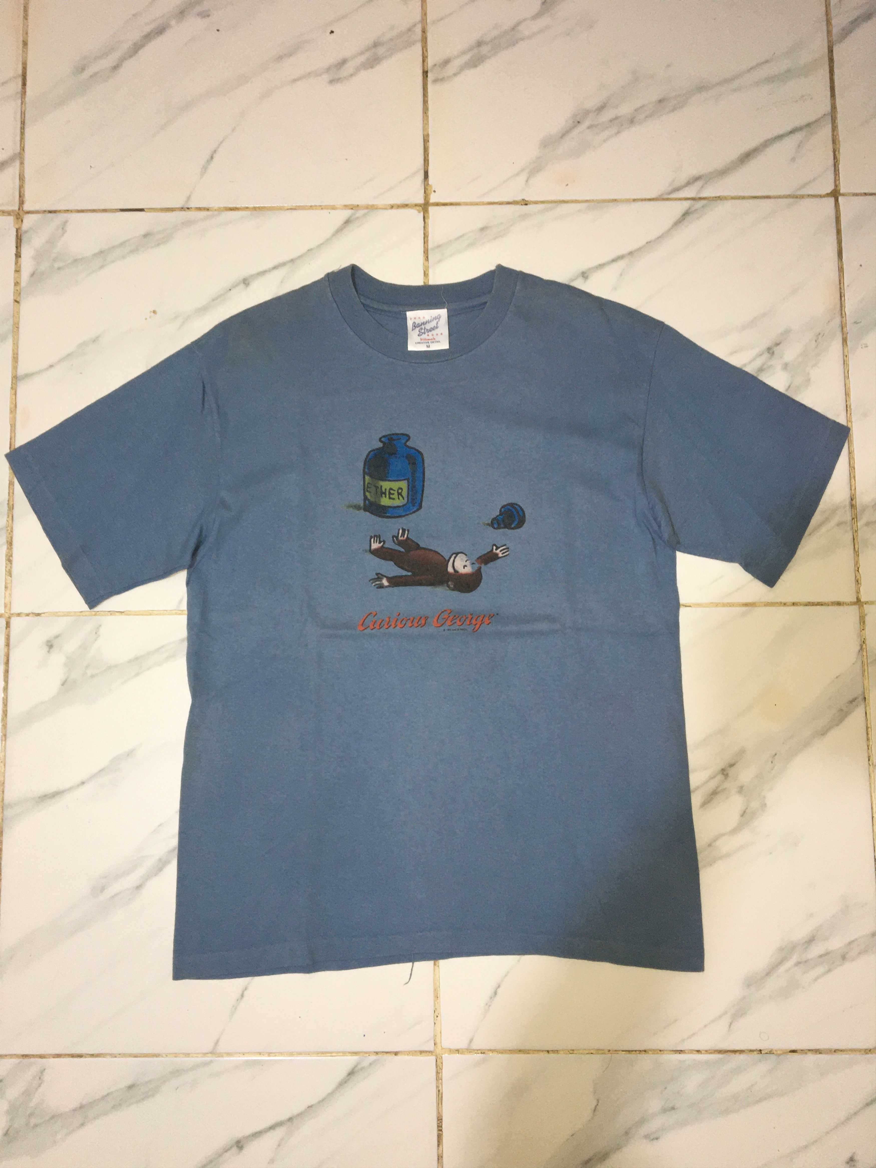 Vintage Vintage 90s Curious George Ether Tshirts Size US M / EU 48-50 / 2 - 1 Thumbnail