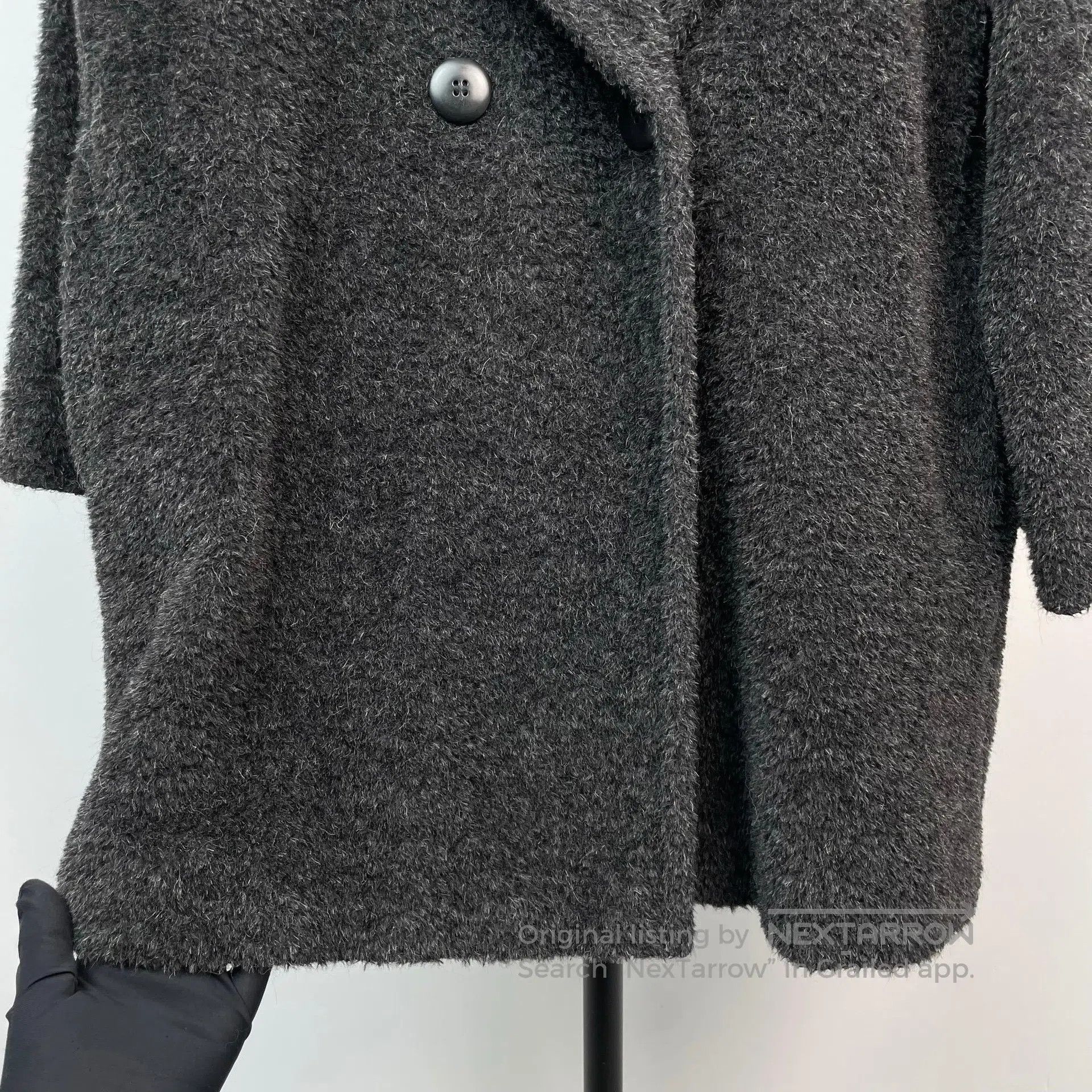 Max Mara Max Mara Dark Gray Lapel Teddy Coat| Size 4XL / US 24-26 - 9 Thumbnail