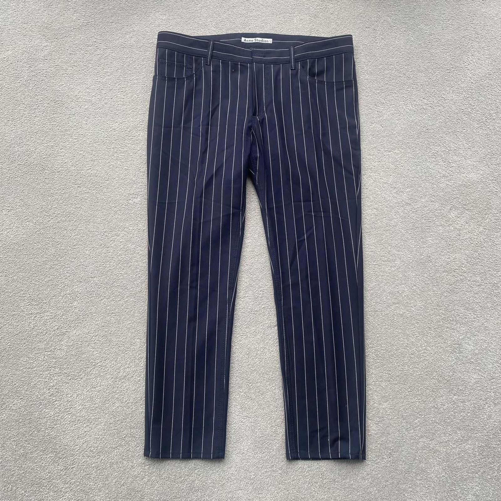 Acne Studios Acne Studios Womens Cali Pinstripe SS14 Suit Size S / US 4 / IT 40 - 3 Thumbnail