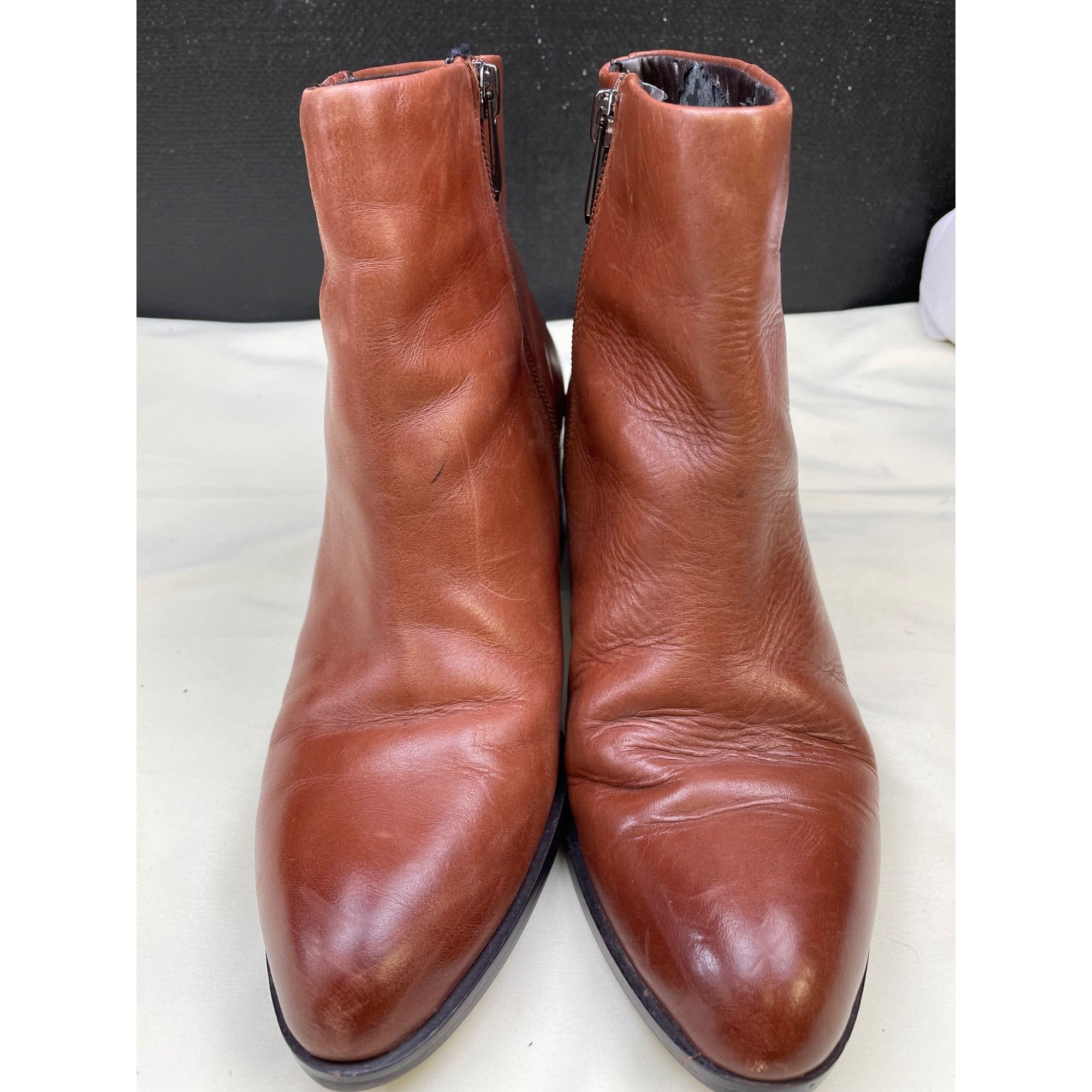 Sam Edelman Sam Edelman Womens Brown Leather Ankle Boots Shoes SIze 6.5 Size US 6.5 / IT 36.5 - 2 Thumbnail