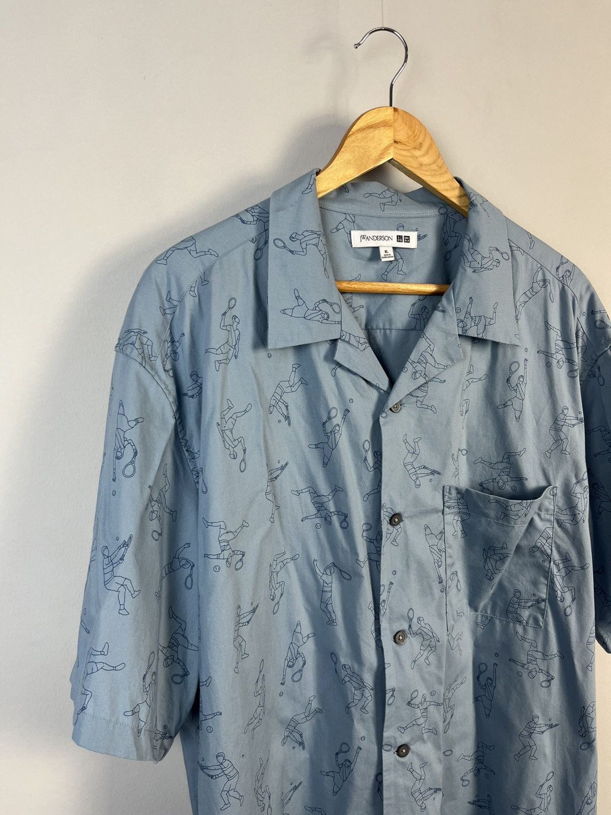 JW Anderson × Uniqlo J.W.Anderson Uniqlo Printed Open Collar Short Sleeve Shirt Size US XL / EU 56 / 4 - 3 Thumbnail