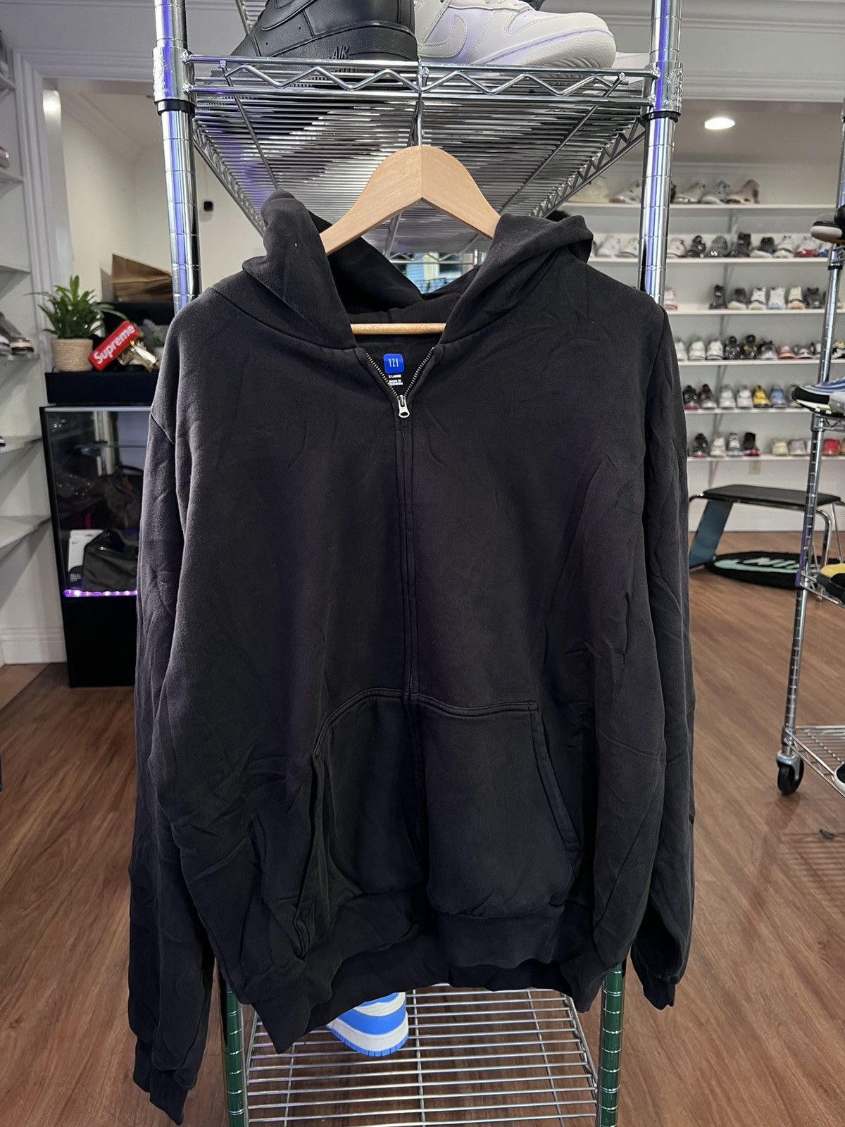 Gap × Yeezy Season Yzy Gap Black Zip Up Hoodie | Grailed