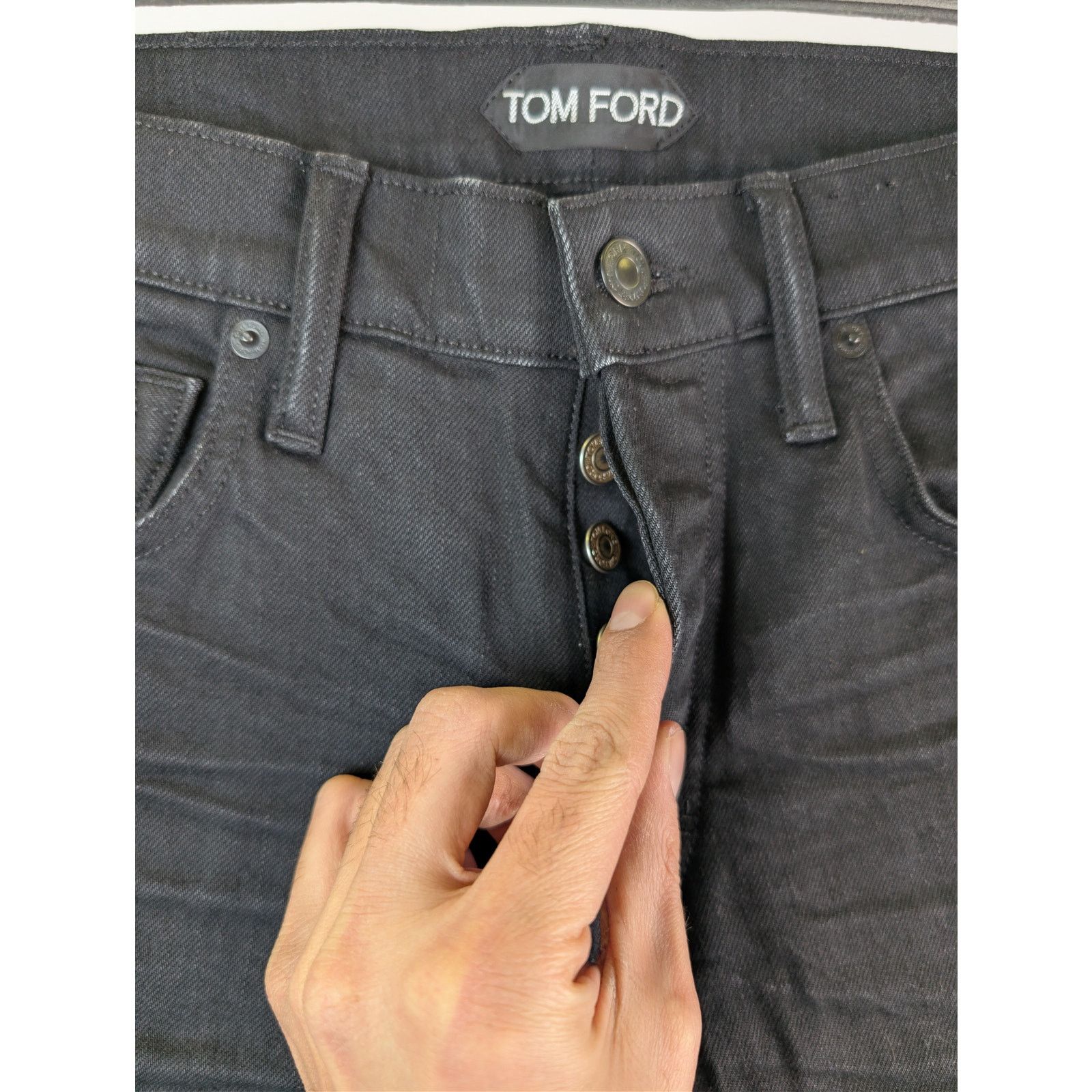 Tom Ford o1rshd1 Denim Jeans Pants in Black Size US 31 - 7 Thumbnail