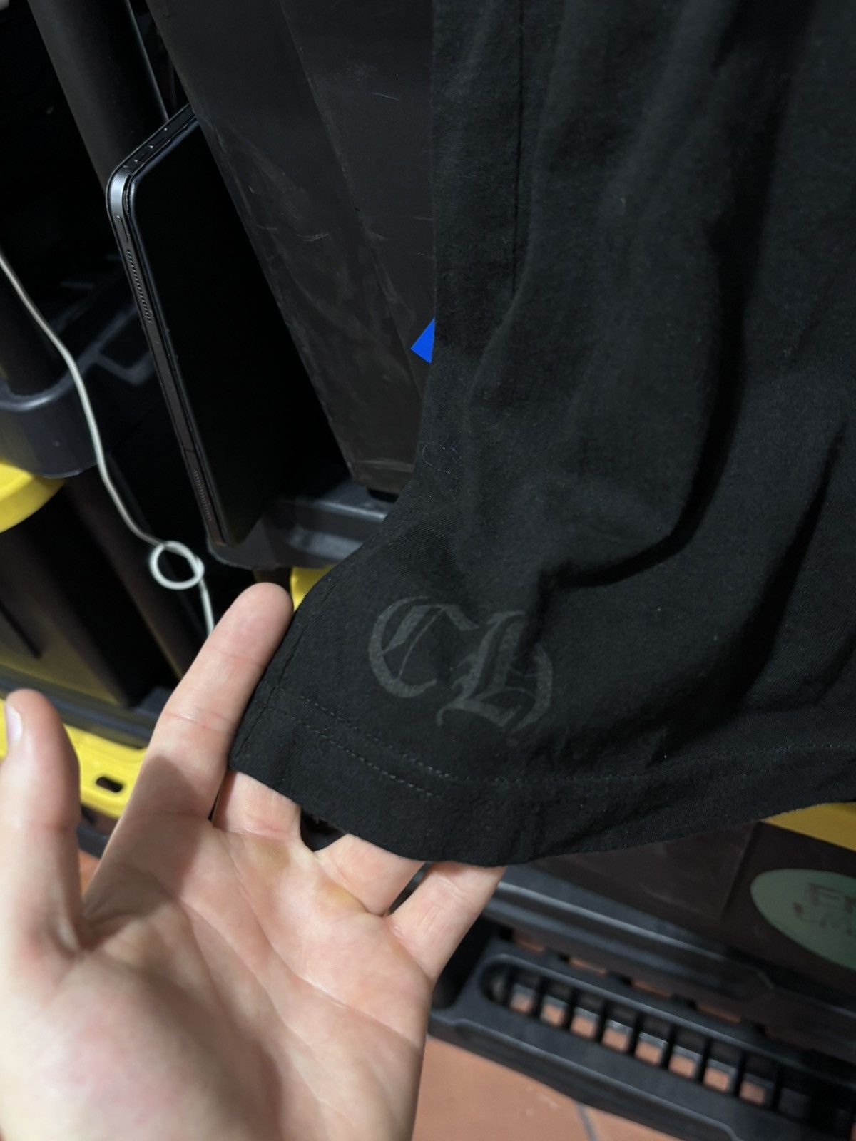 Chrome Hearts Chrome Hearts Neon Script Logo Black Tee Size US M / EU 48-50 / 2 - 3 Thumbnail