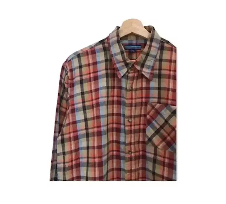Flannel In Gray Plaid Tartan Flannel Shirt Size US L / EU 52-54 / 3 - 3 Thumbnail