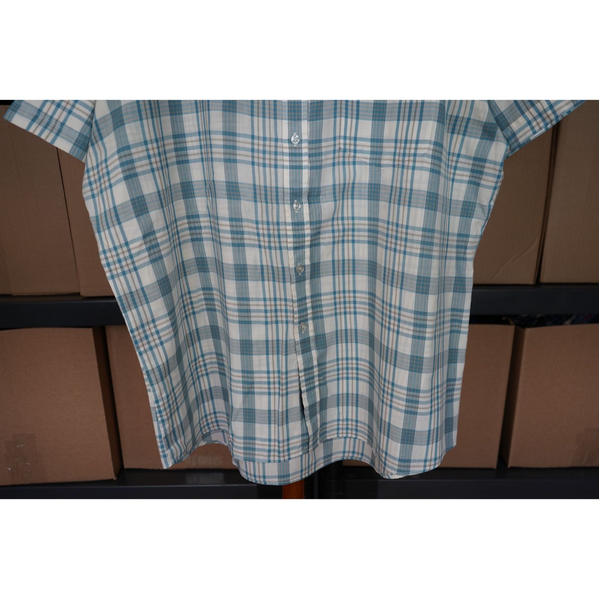 Vintage 90s Steeple Chase Plaid Men's XXL Short Sleeve Shirt #362 Size US XXL / EU 58 / 5 - 4 Thumbnail