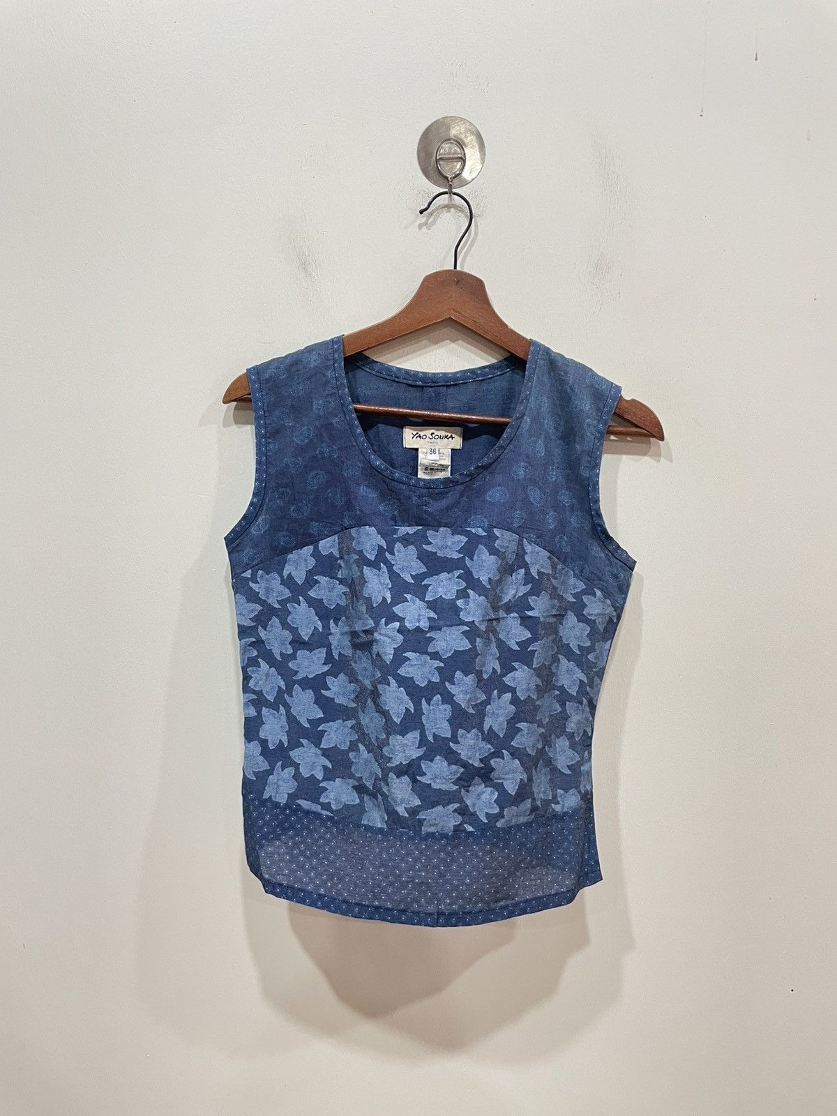 Japanese Brand Yao Souka Non Sleeve Blouse Size XS / US 0-2 / IT 36-38 - 1 Thumbnail