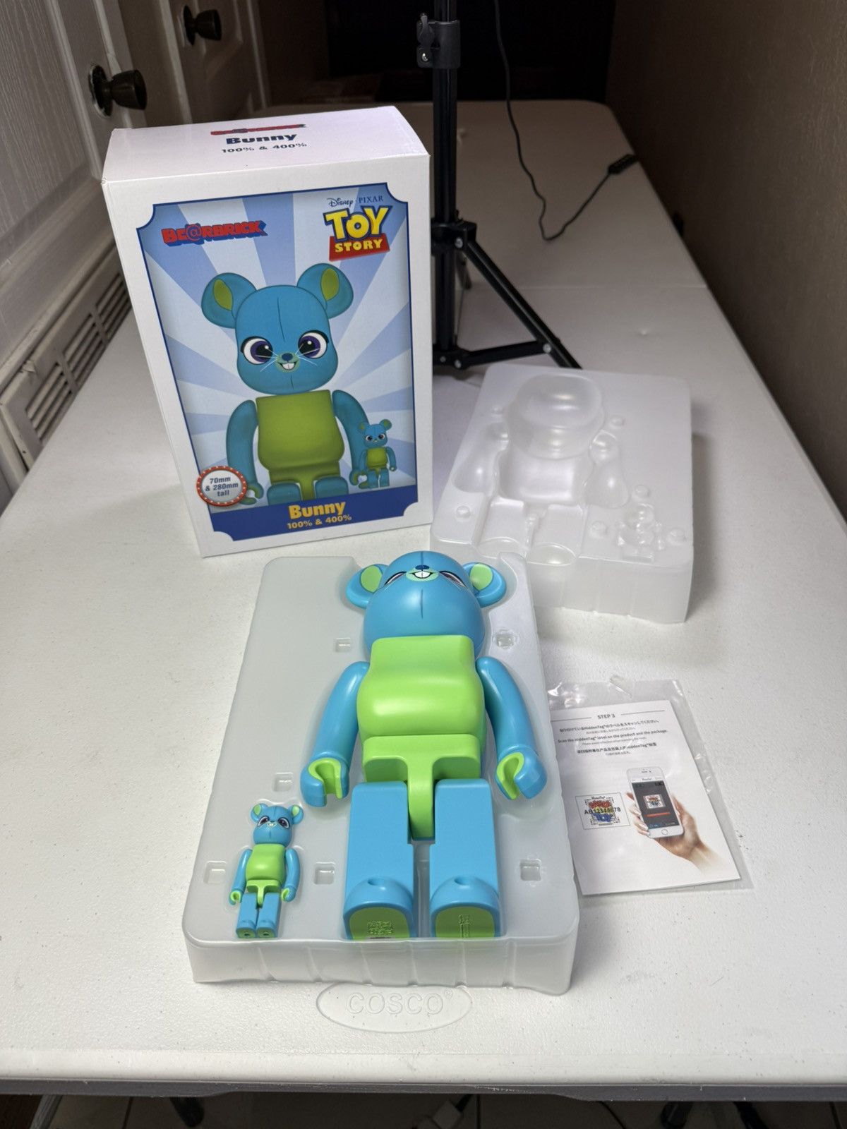 Other MEDICOM TOY BE@RBRICK Bunny 100％ & 400％ TOY STORY Disney Size ONE SIZE - 1 Thumbnail