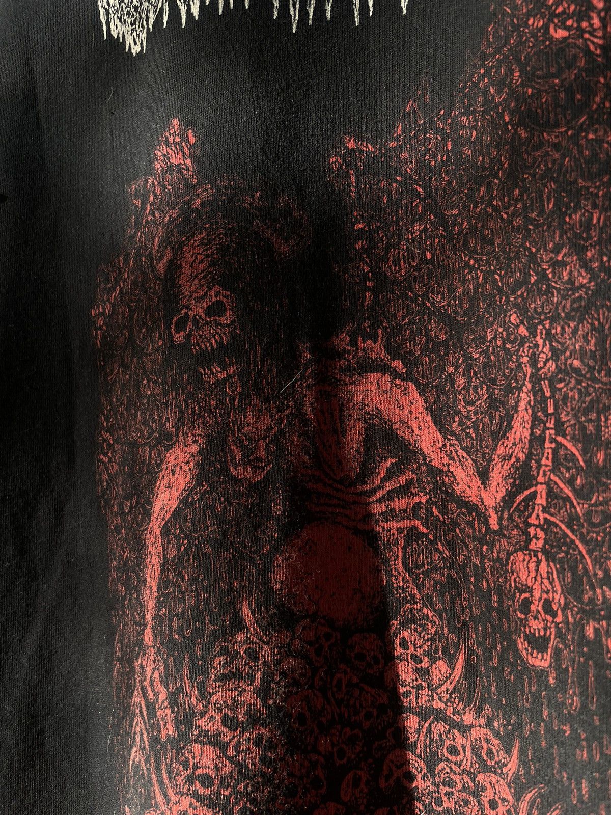 Band Tees × Vintage Vintage Black Hard Metal Skull Marduk T-Shirt Style Size US M / EU 48-50 / 2 - 5 Thumbnail