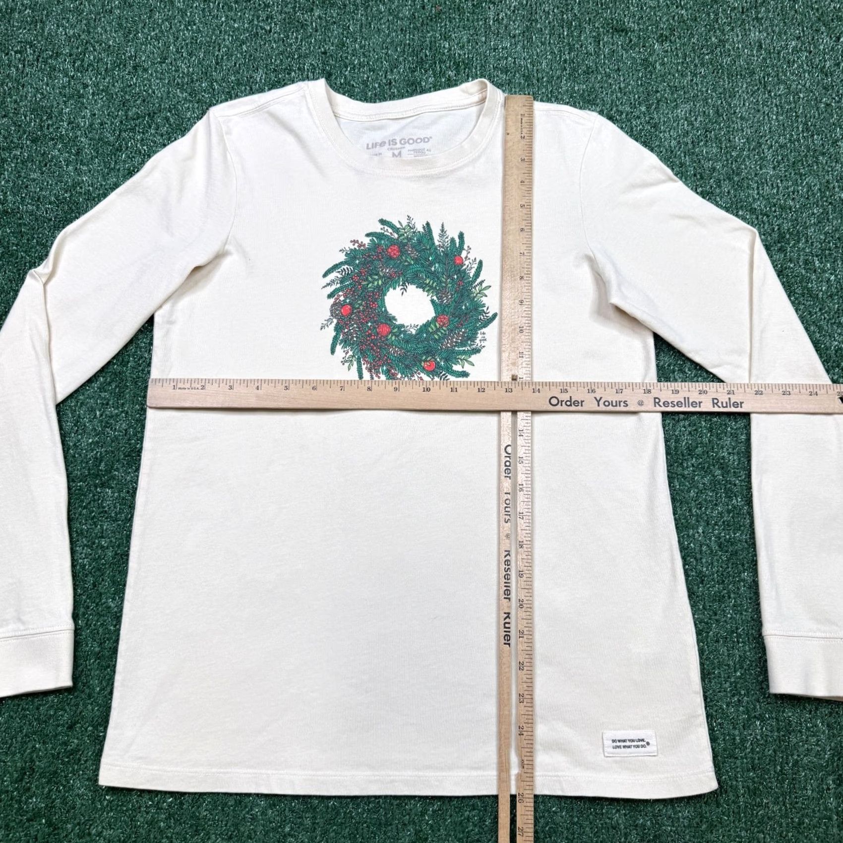 Life is Good Life Is Good Shirt Women M White Long Sleeve Crew Neck Casual Vintage No Size M / US 6-8 / IT 42-44 - 5 Thumbnail