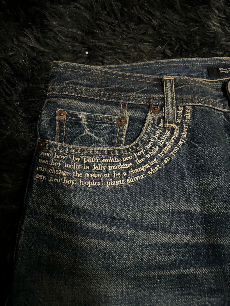 Undercover Undercover Size2 09ss NEOBOY POPTONE Washed Poetry Embroide Size US 30 / EU 46 - 5 Thumbnail