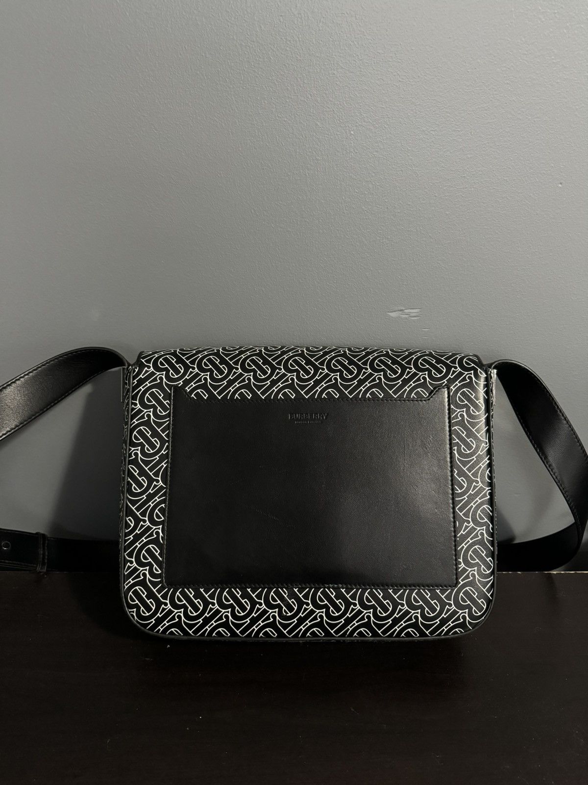 Burberry RARE Designer Burberry Monogram Messenger Bag Size ONE SIZE - 3 Thumbnail