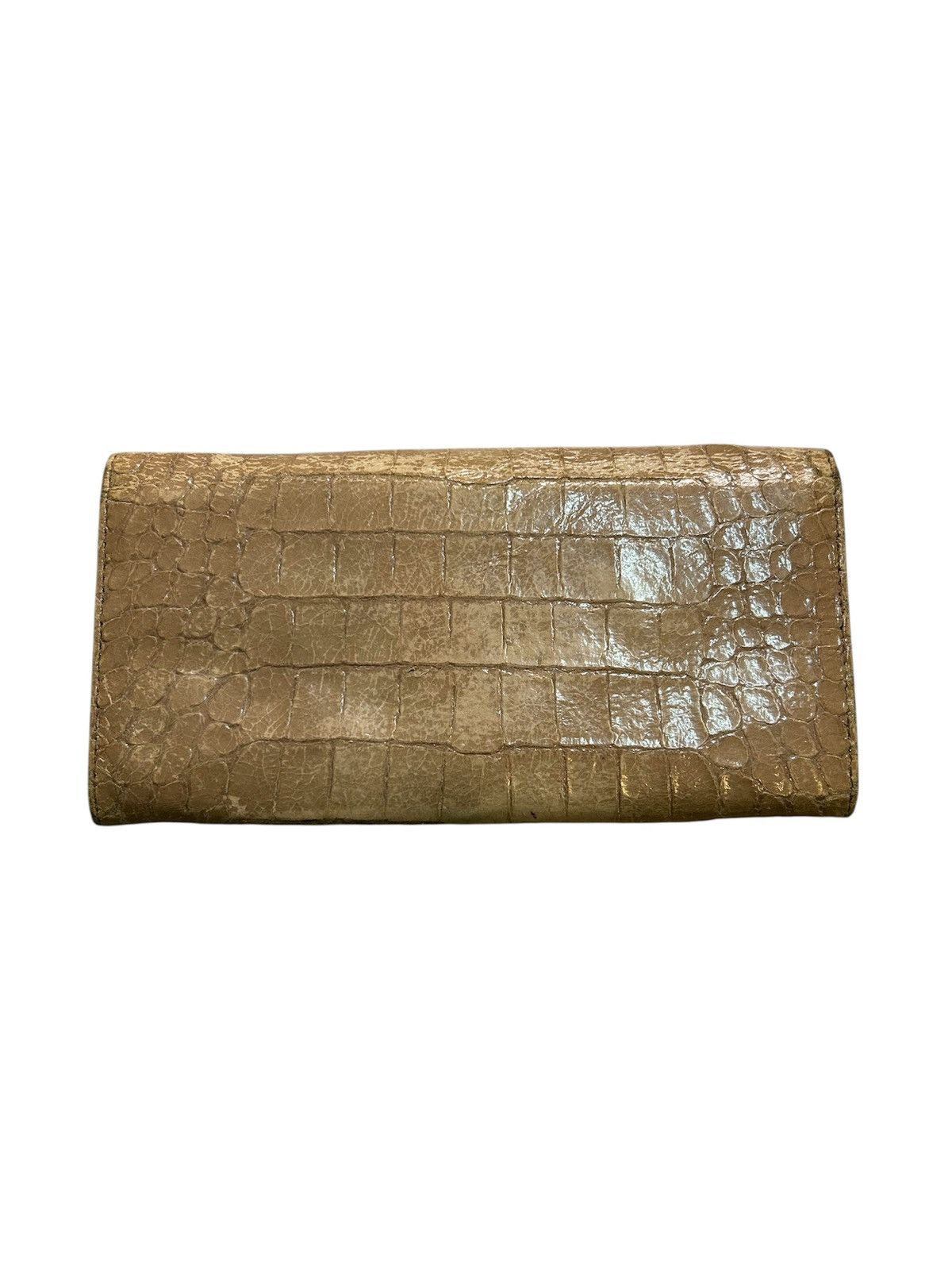 Miu Miu Miu Miu Croc Embossed Patent Leather Flap Continental Wallet Size ONE SIZE - 2 Thumbnail
