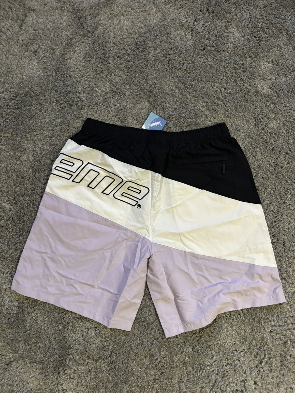 Supreme Supreme Curve Nylon Short Light Purple | Grailed