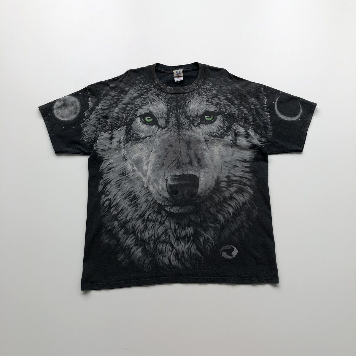 Liquid Blue Liquid Blue 1995 Wolf All Over Print Vintage 90’s T-Shirt Size US XXL / EU 58 / 5 - 1 Thumbnail