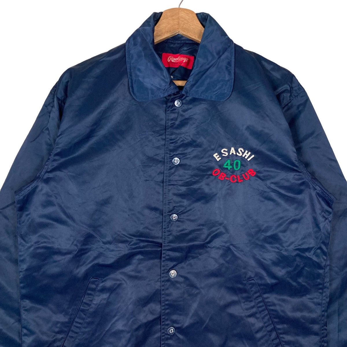 Asics Vintage Rawlings Manufacturer by Asics Snap Button Jacket Size US L / EU 52-54 / 3 - 2 Thumbnail
