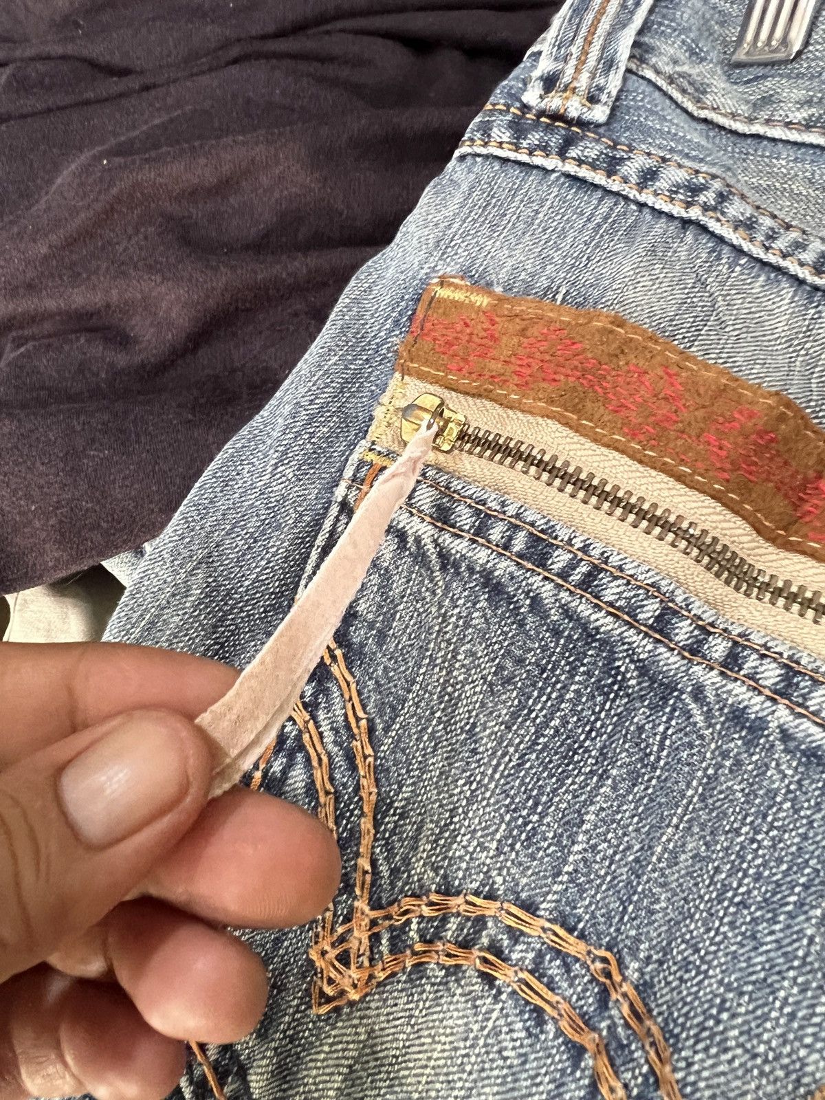 Edwin 🔥Edwin Exclusive Vintage XV Distressed Denim Size US 33 - 13 Thumbnail