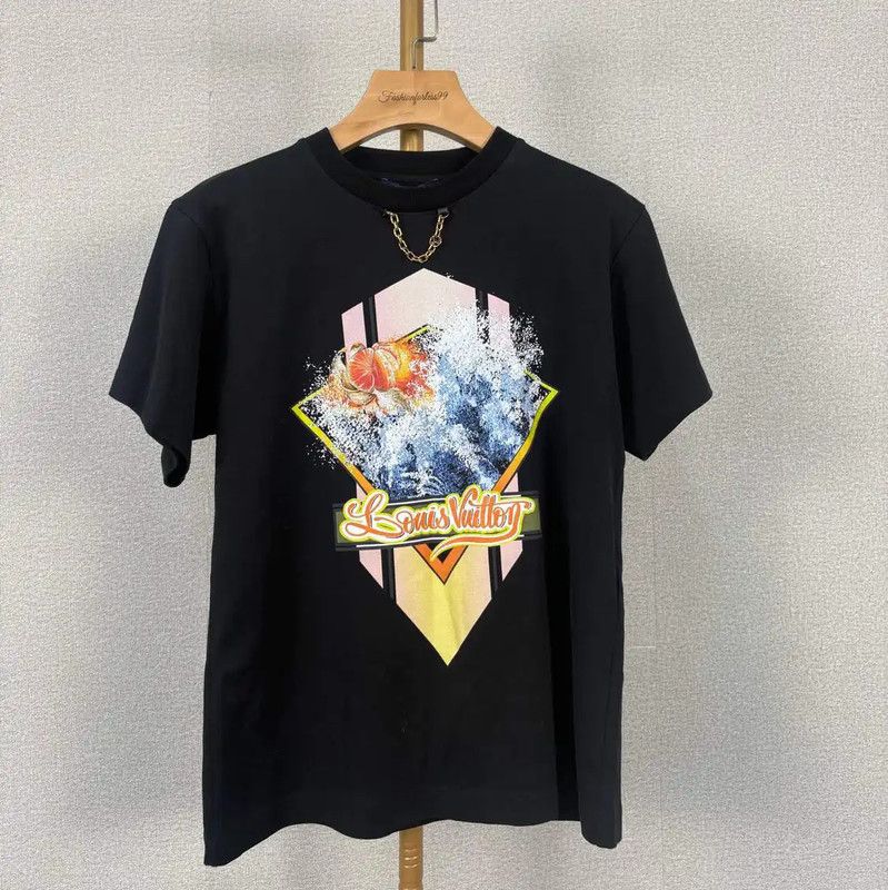 Louis Vuitton Louis Vuitton Black Cotton Women's T-Shirt 0089 Size S / US 4 / IT 40 - 1 Thumbnail