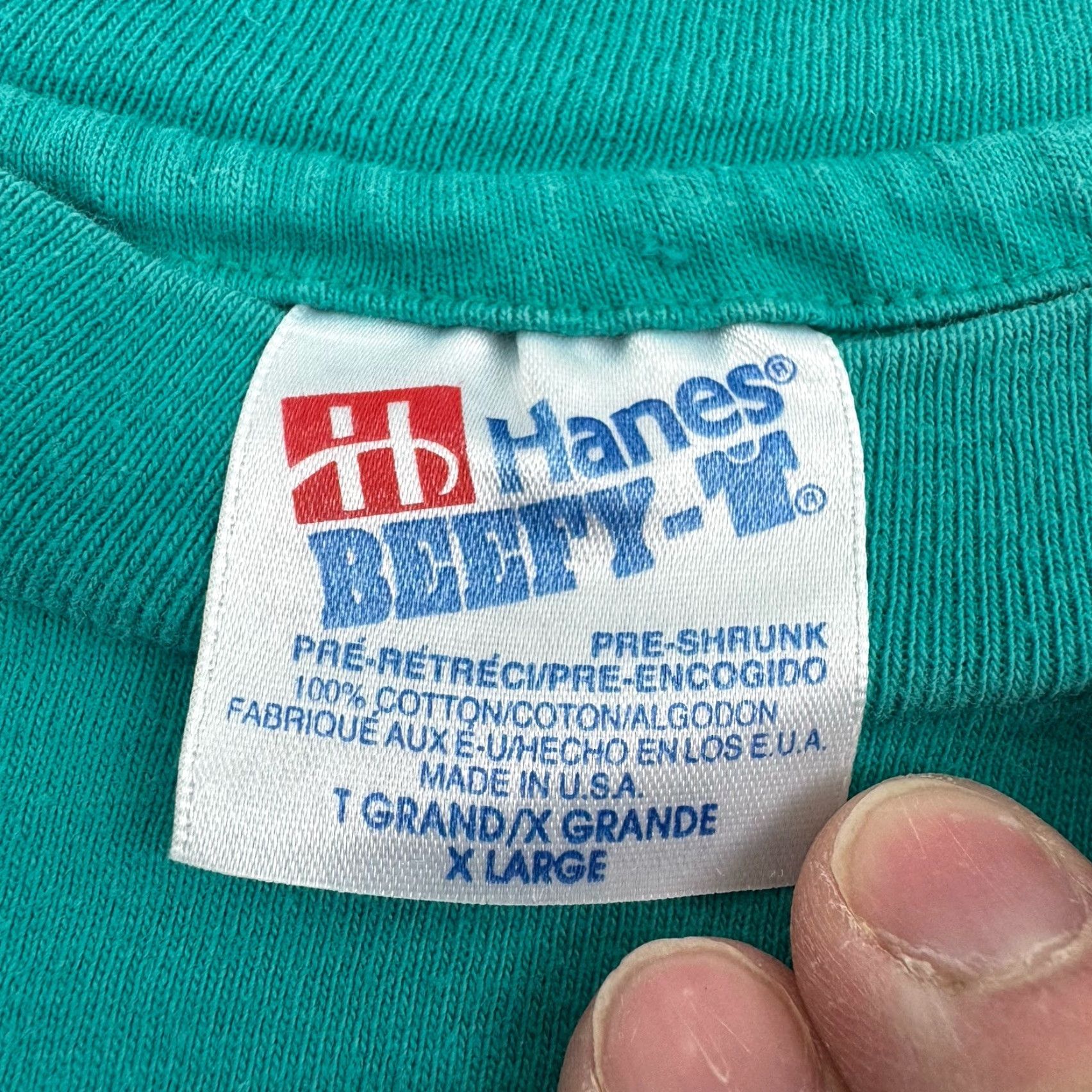 Hanes VINTAGE Hanes South Carolina T-Shirt Adult XL Blue 90s Mens Size US XL / EU 56 / 4 - 6 Thumbnail