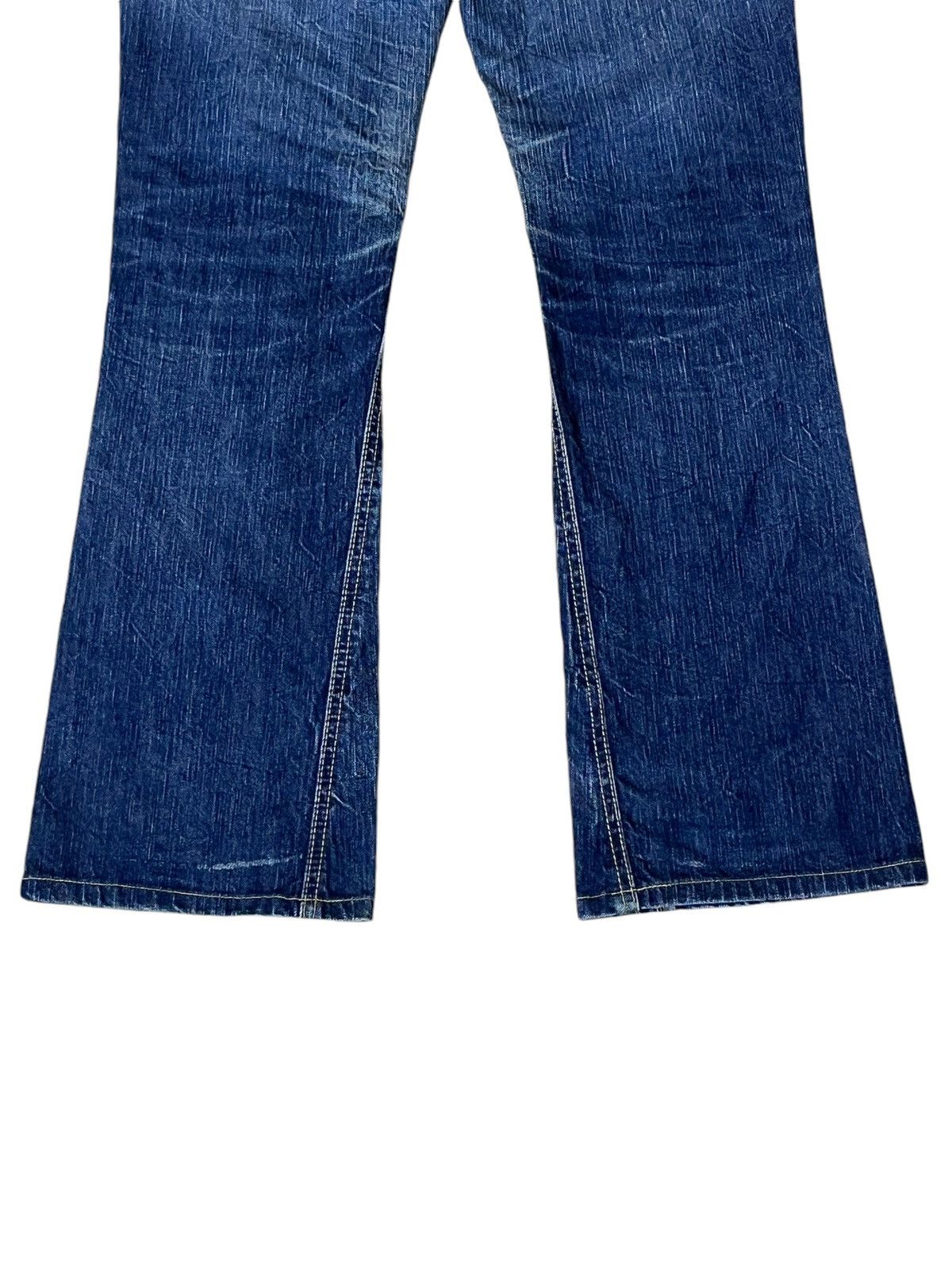 Edwin FLARED🔥VINTAGE EDWIN 503 MADE IN JAPAN BLUE TRIP JEANS Size US 30 / EU 46 - 7 Thumbnail
