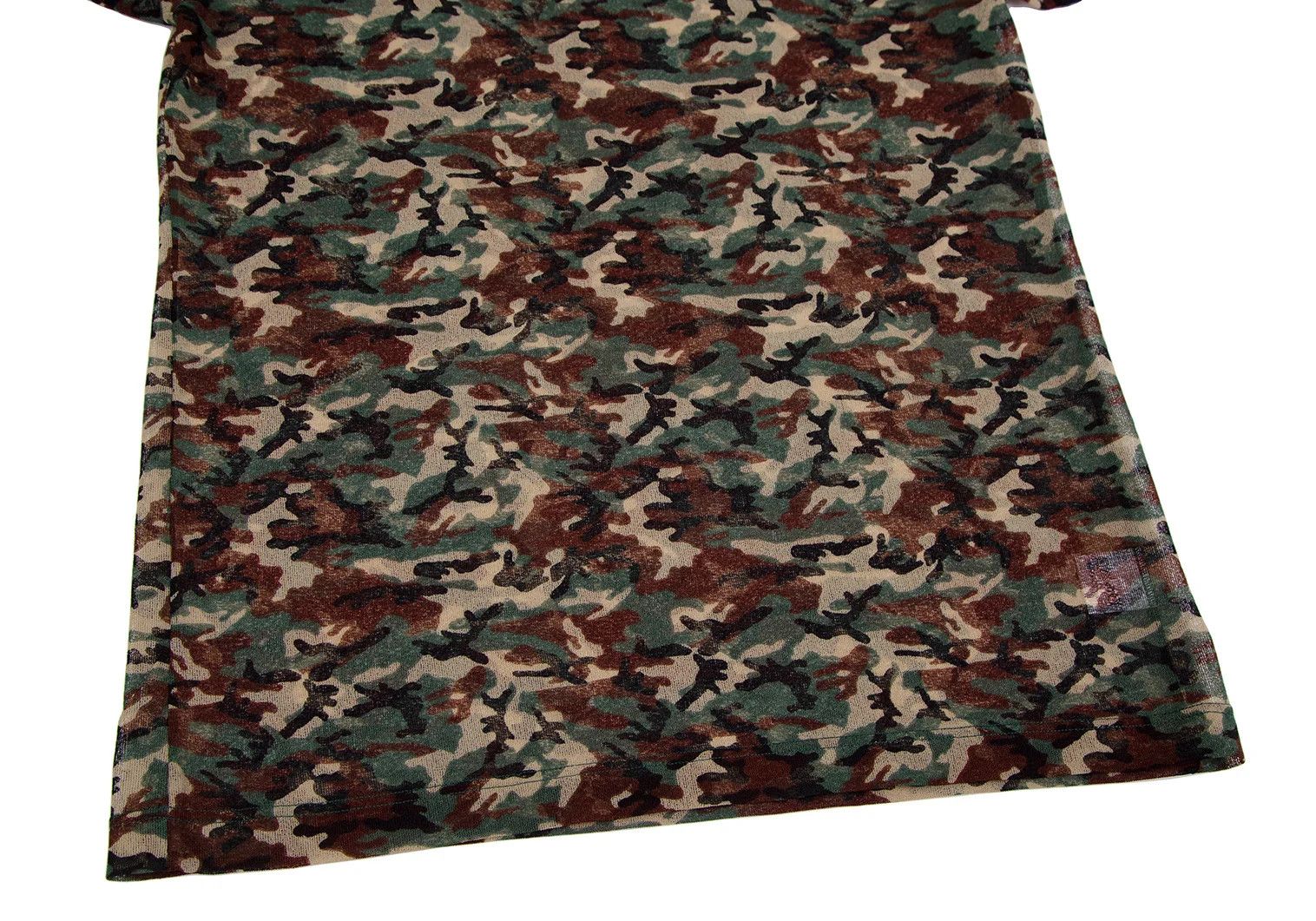 Jean Paul Gaultier Camouflage Print V-Neck T-Shirt in Green Black Beige Size US M / EU 48-50 / 2 - 4 Thumbnail