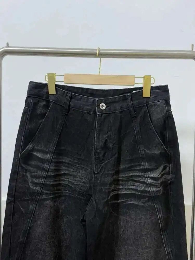 Japanese Brand Wide Leg Baggy Stone Washed Jeans Denim Size US 30 / EU 46 - 8 Thumbnail